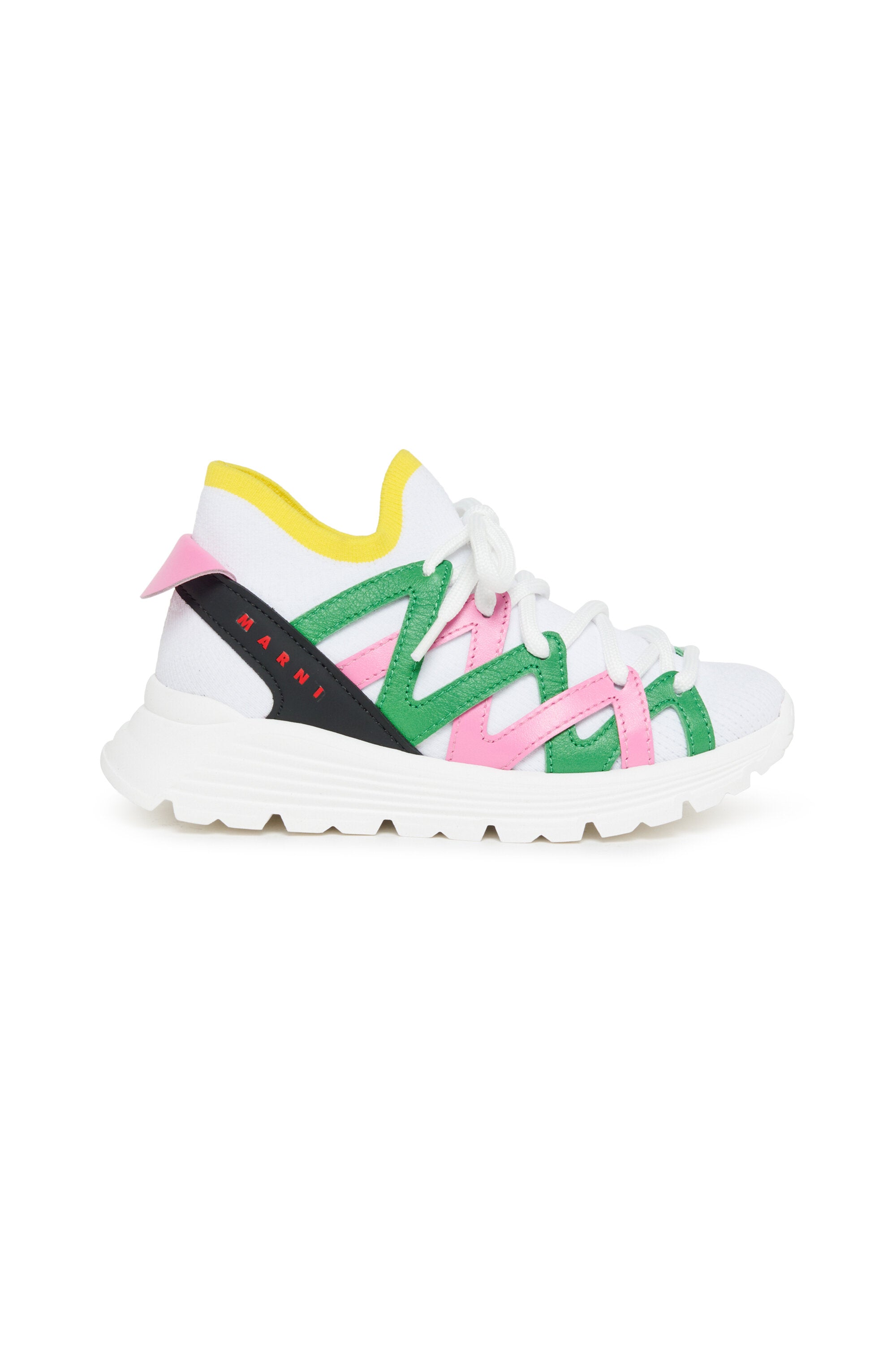Mid sock colorblock trainers
