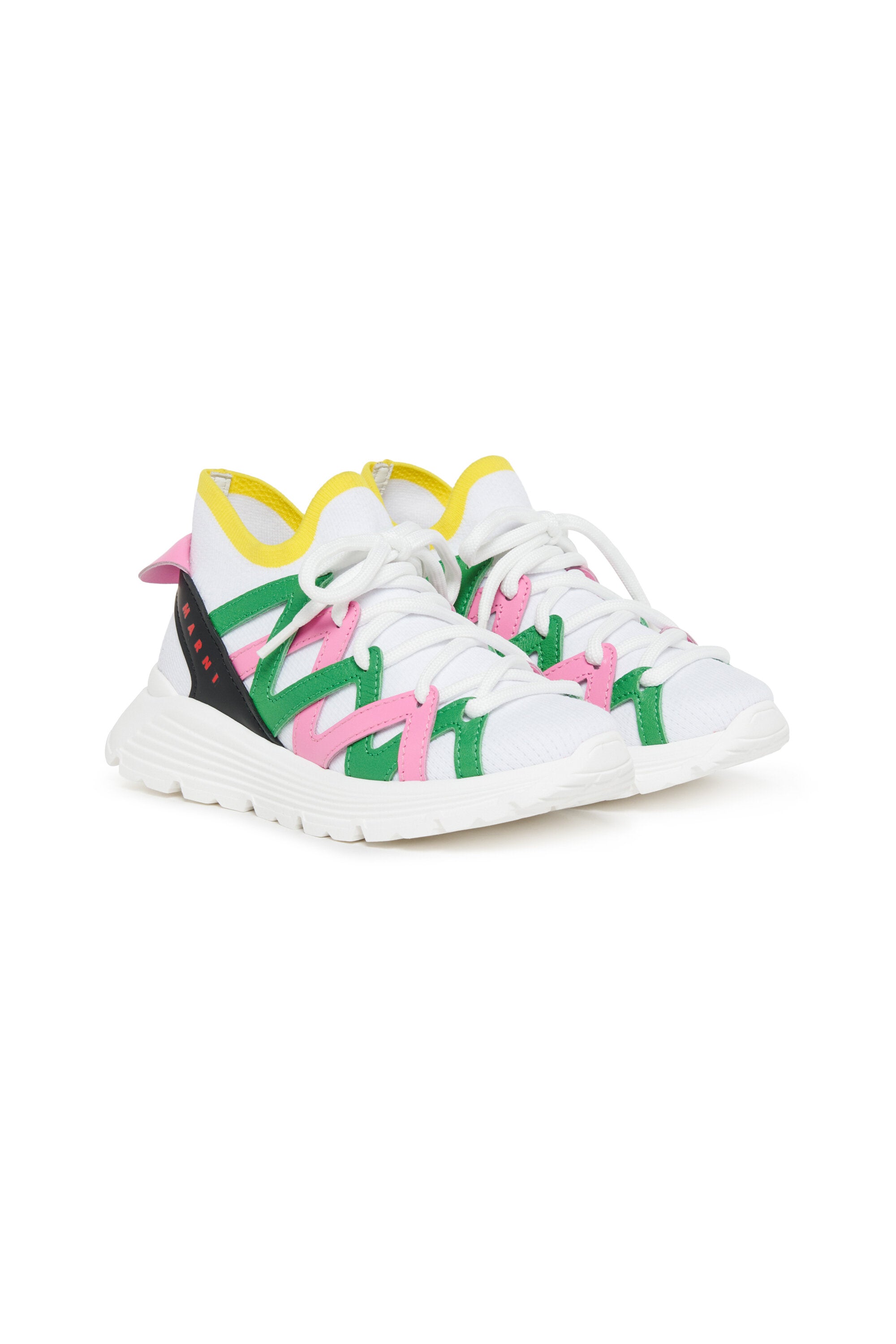 Mid sock colorblock trainers