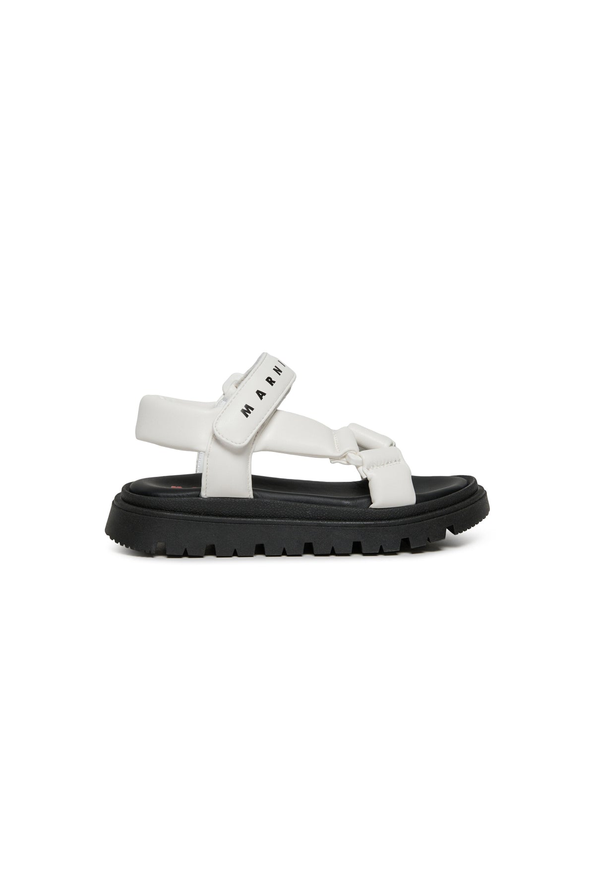 Branded platform sandals