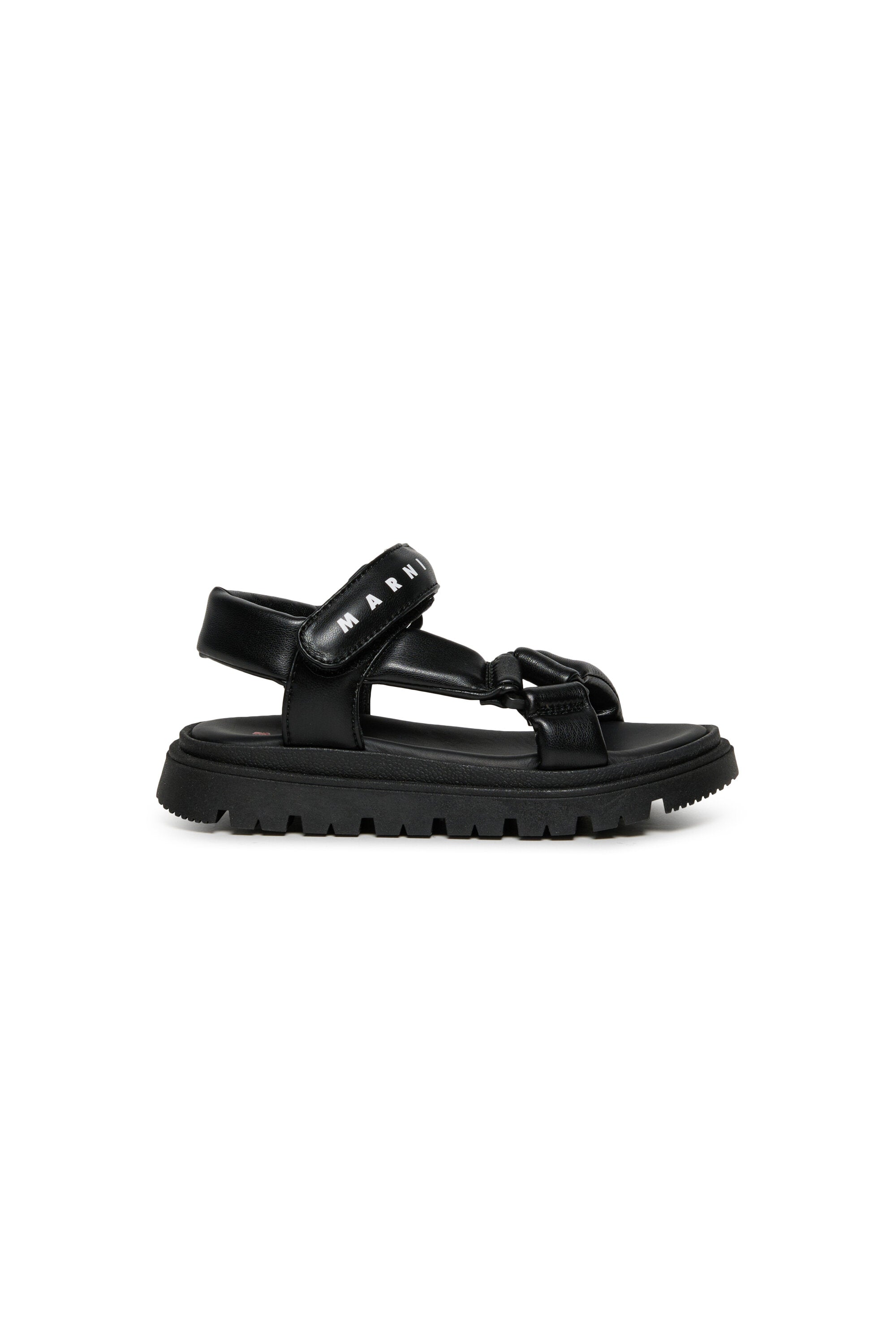 Branded platform sandals