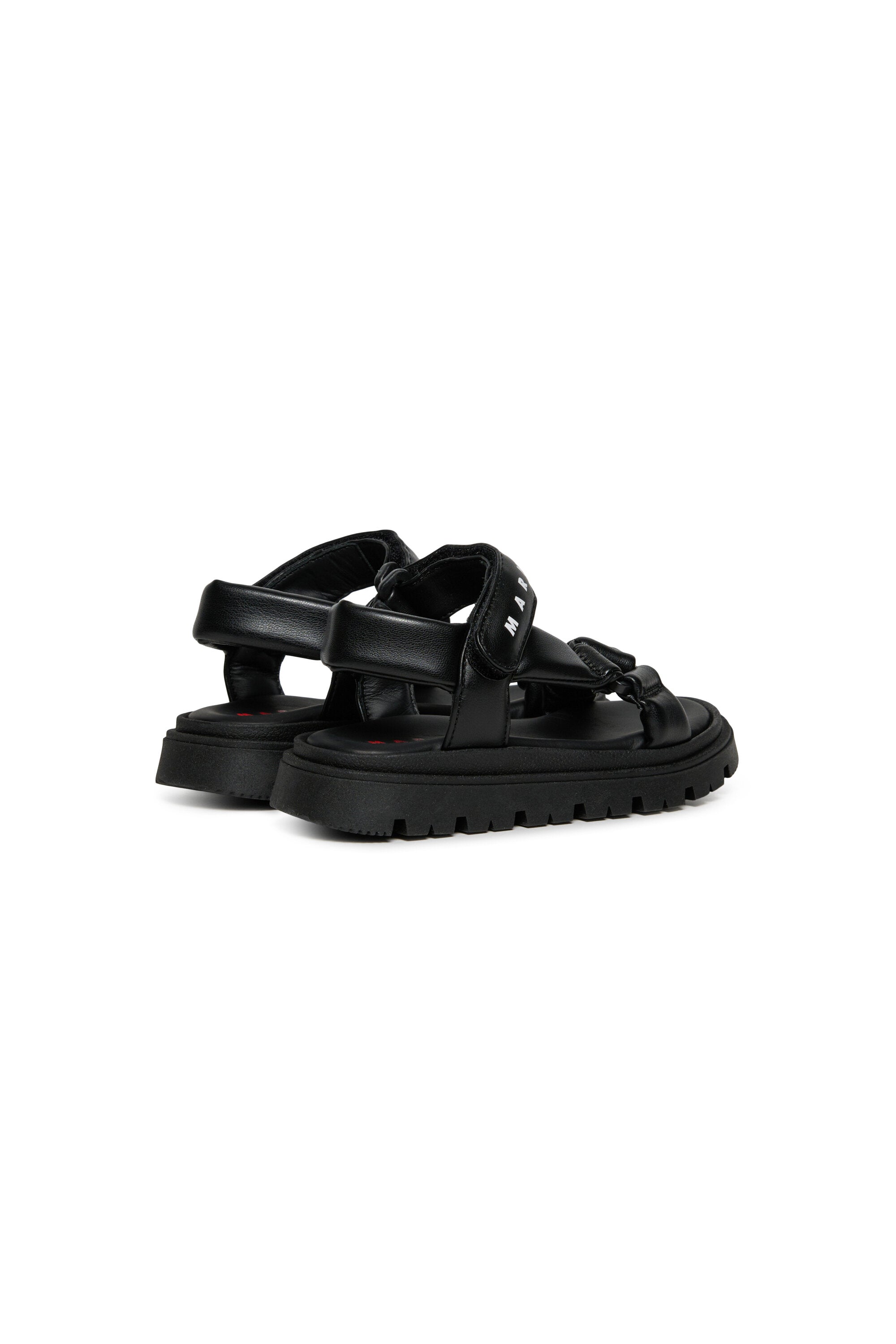 Branded platform sandals