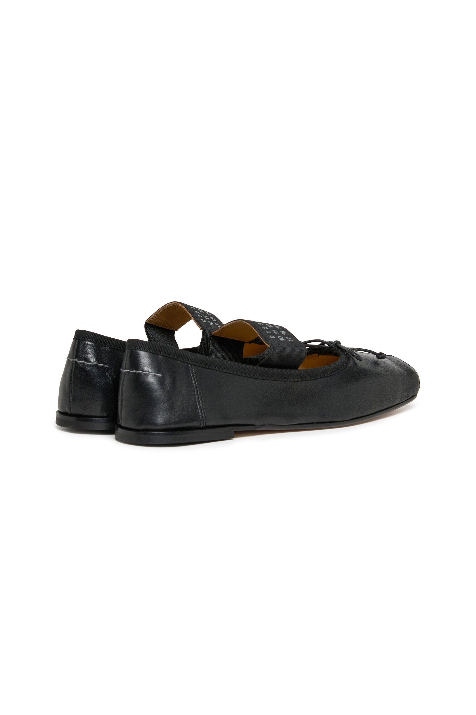 Classic leather ballet shoes with Numeric logo