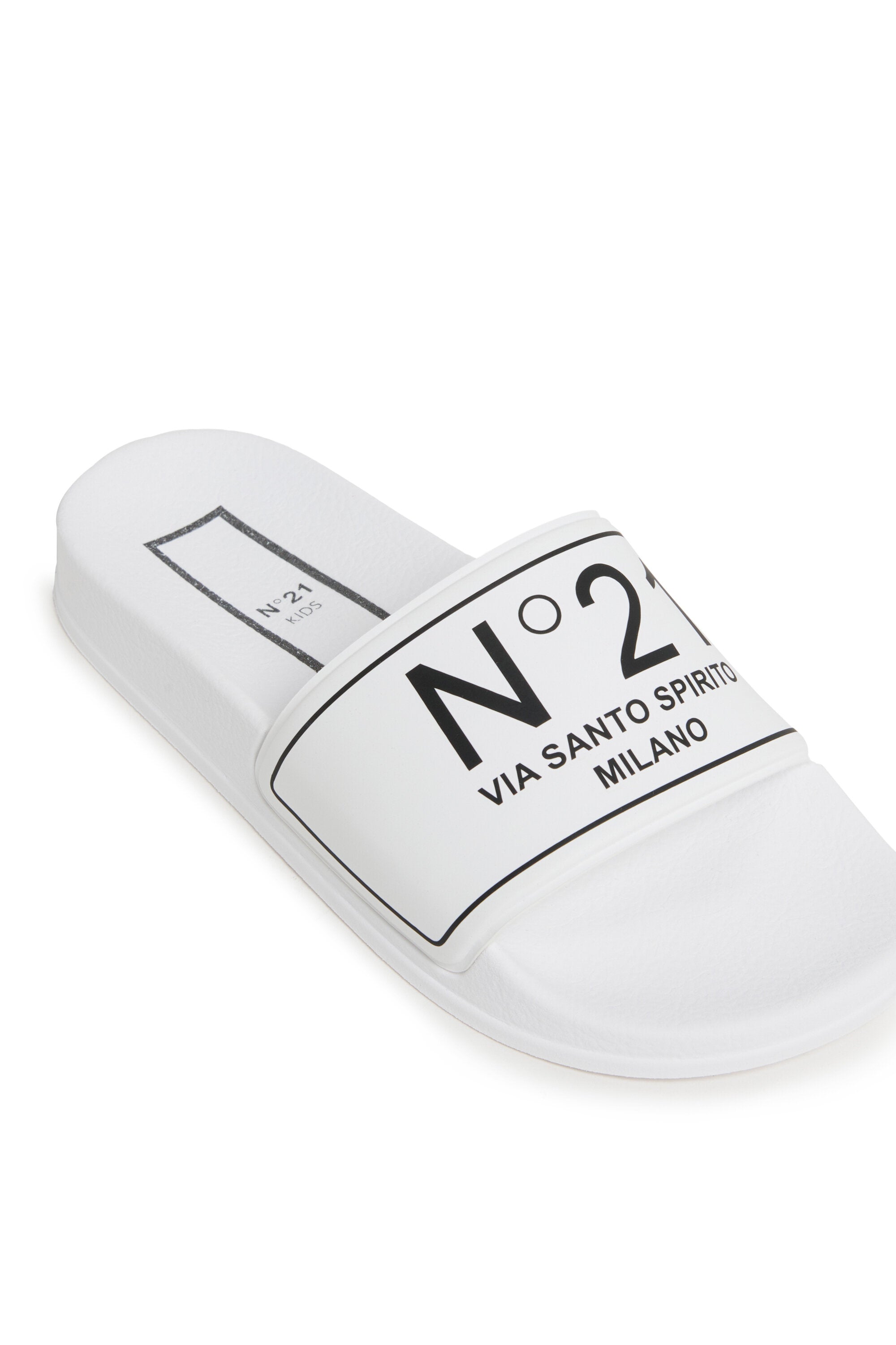 Branded slide slippers