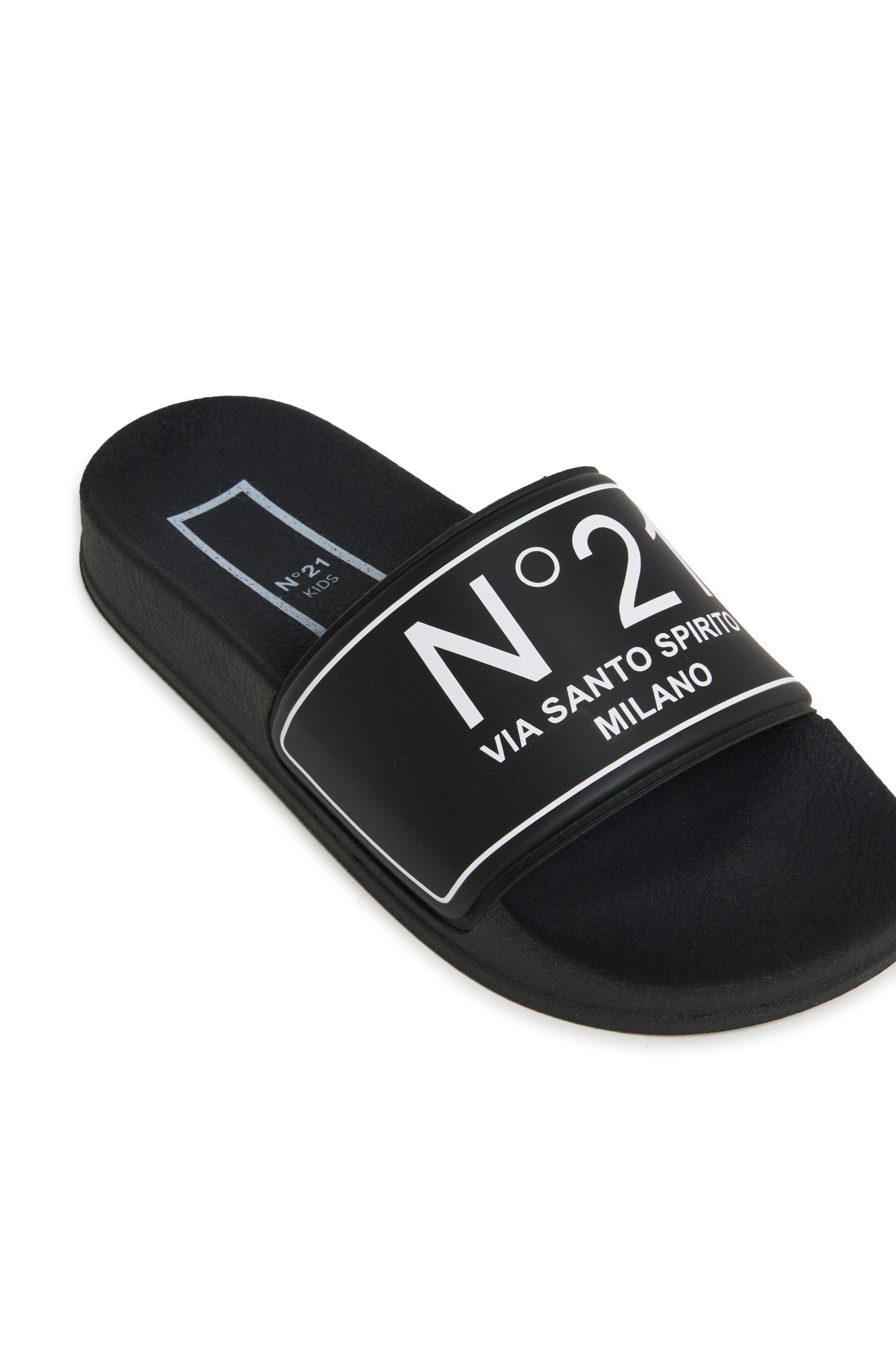Branded slide slippers