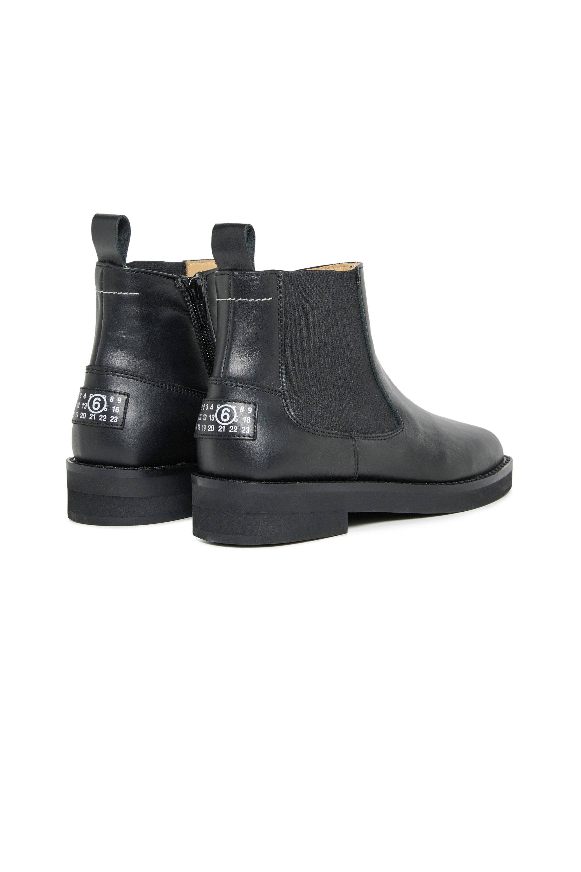 Leather Chelsea boots with logo