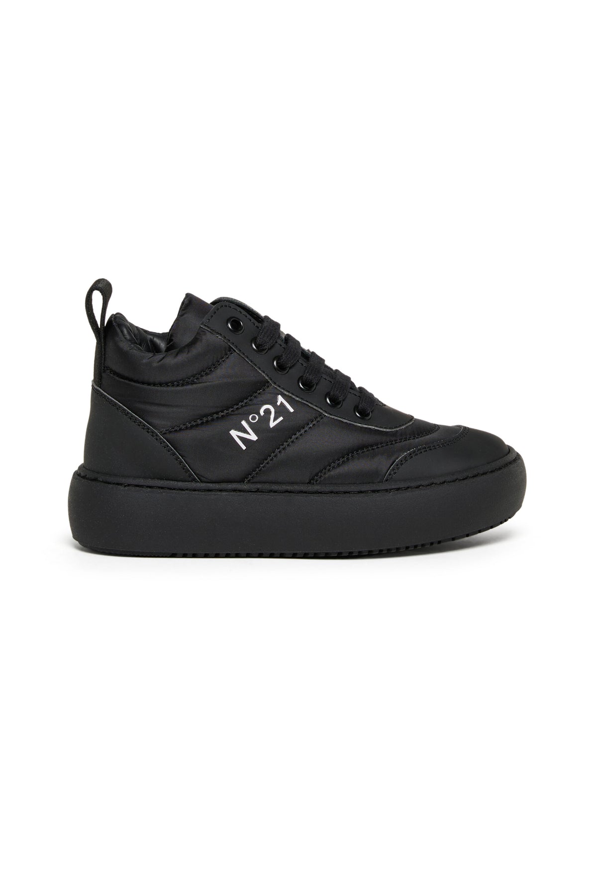 Mid padded sneakers with logo