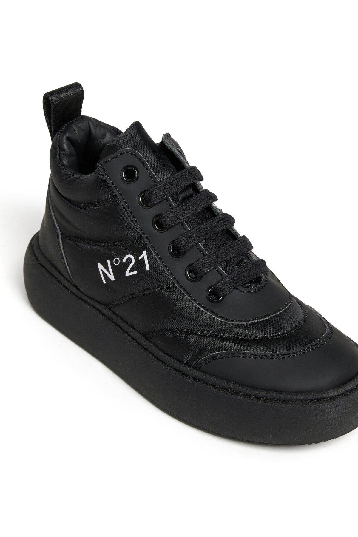 Mid padded sneakers with logo