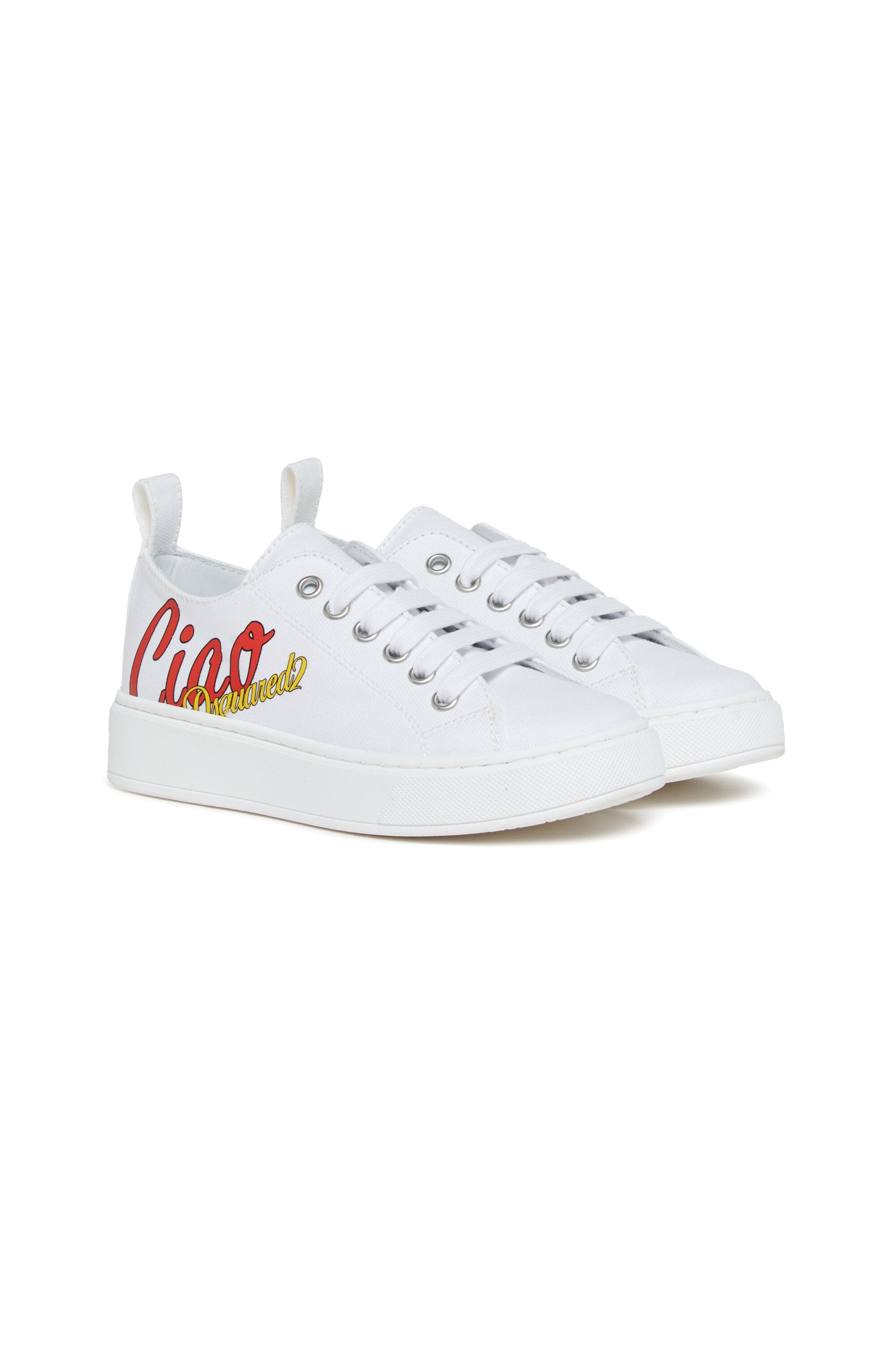 Sneakers with "Ciao" graphic detail
