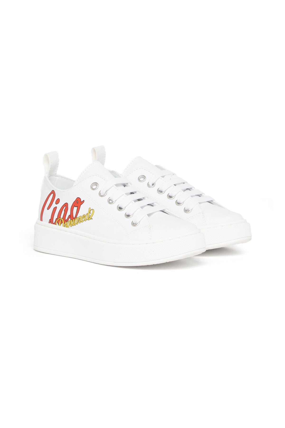 Sneakers with "Ciao" graphic detail