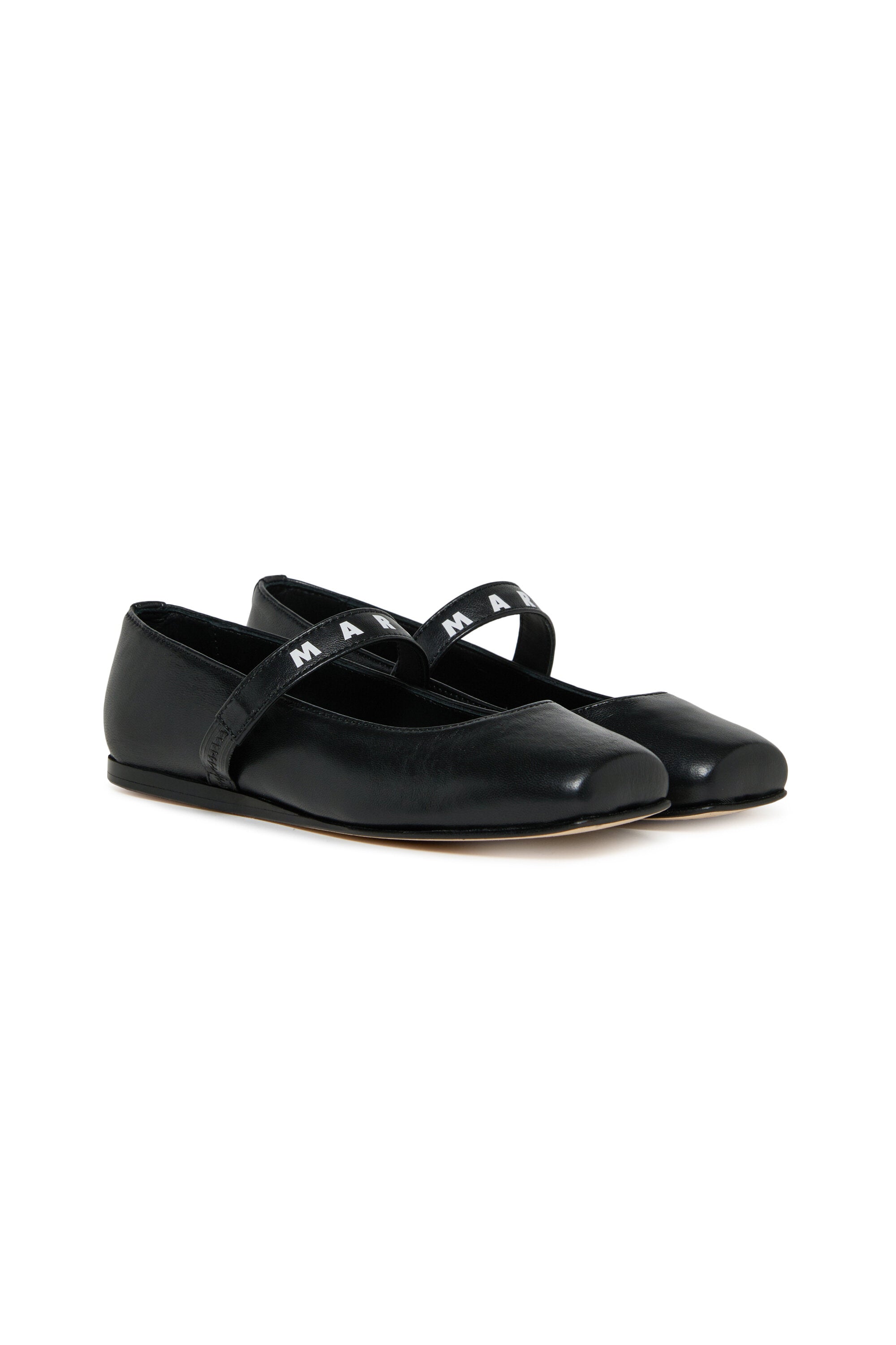 Ballerina with strap and logo