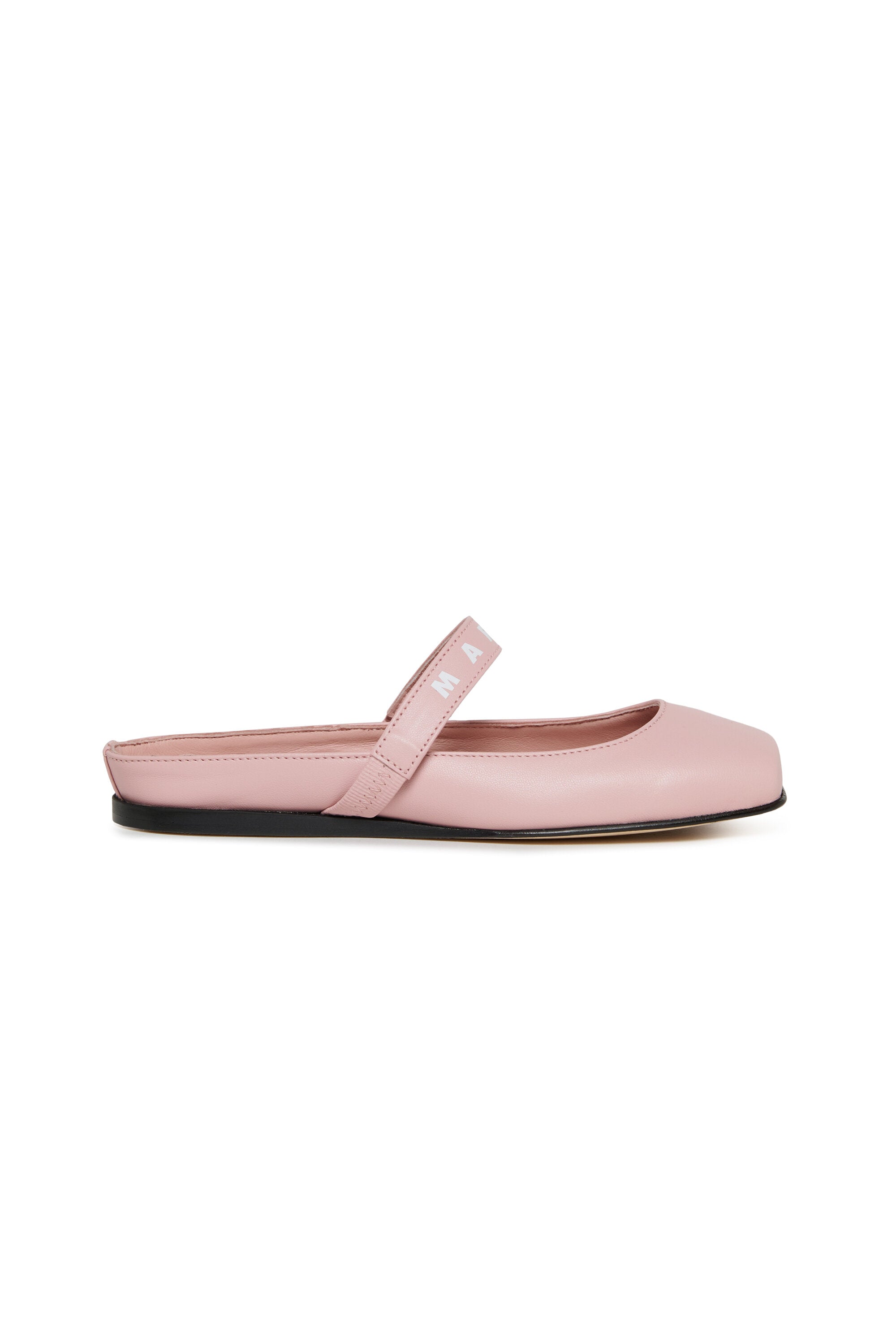 Ballet flat with logo