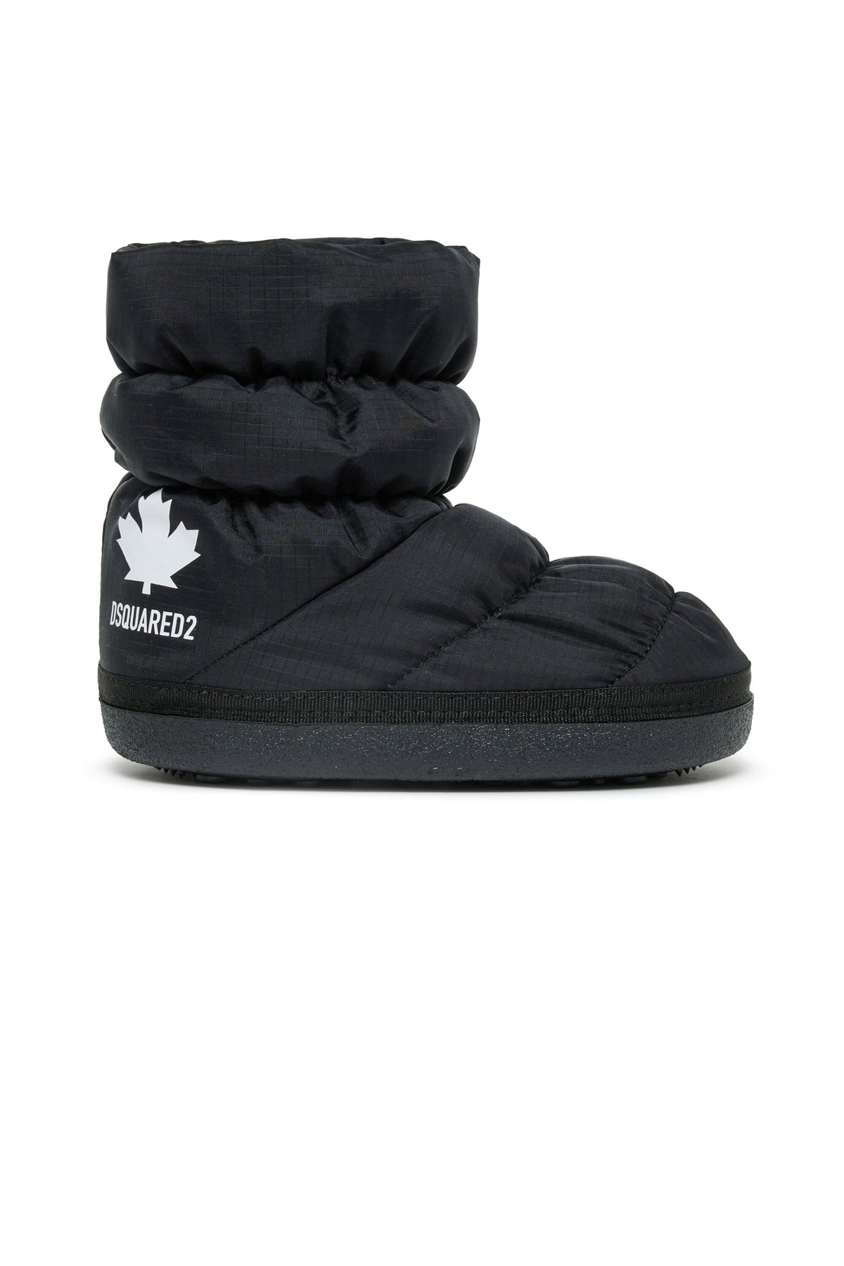 Padded snow boots with logo