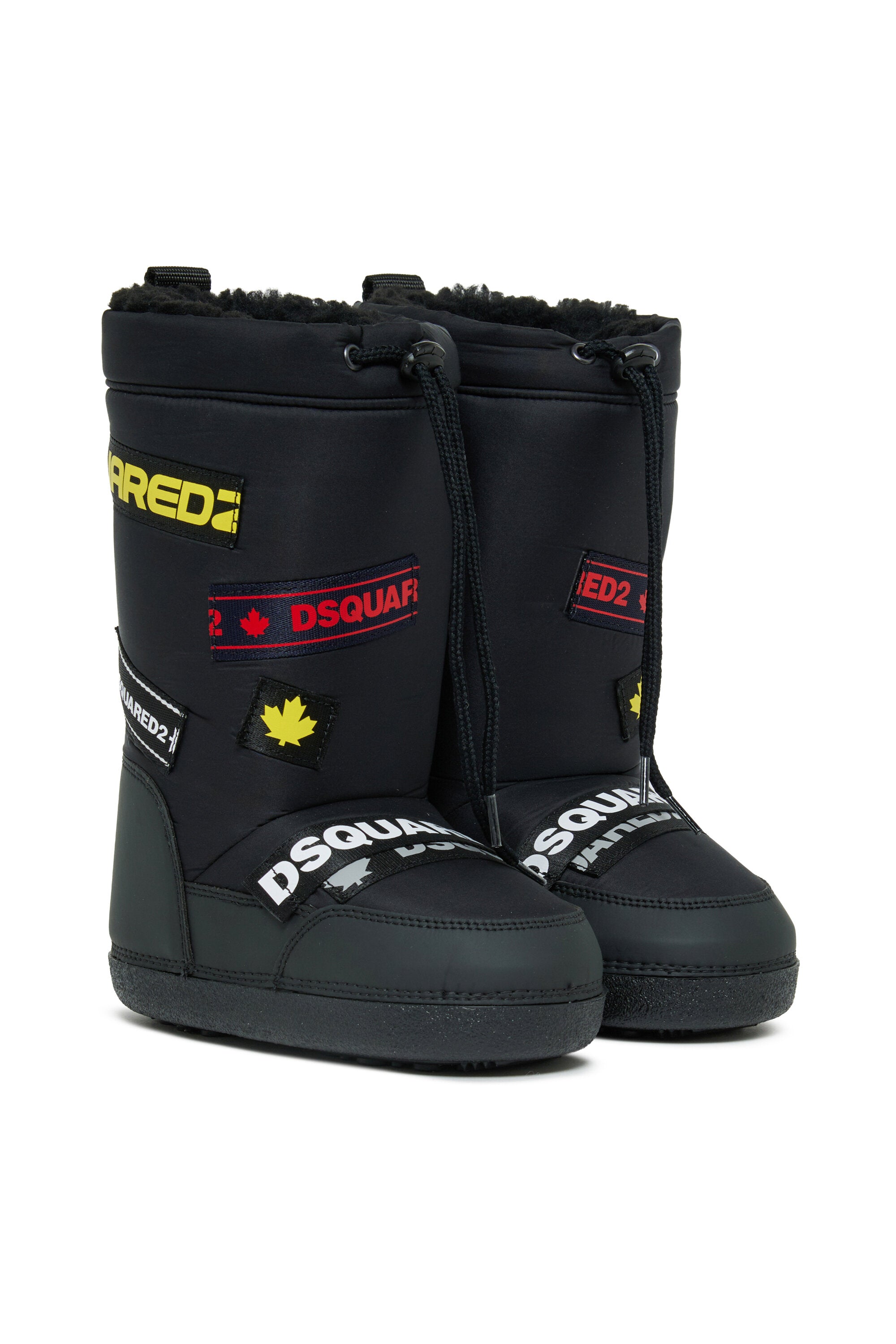 Tall snow boots with logo