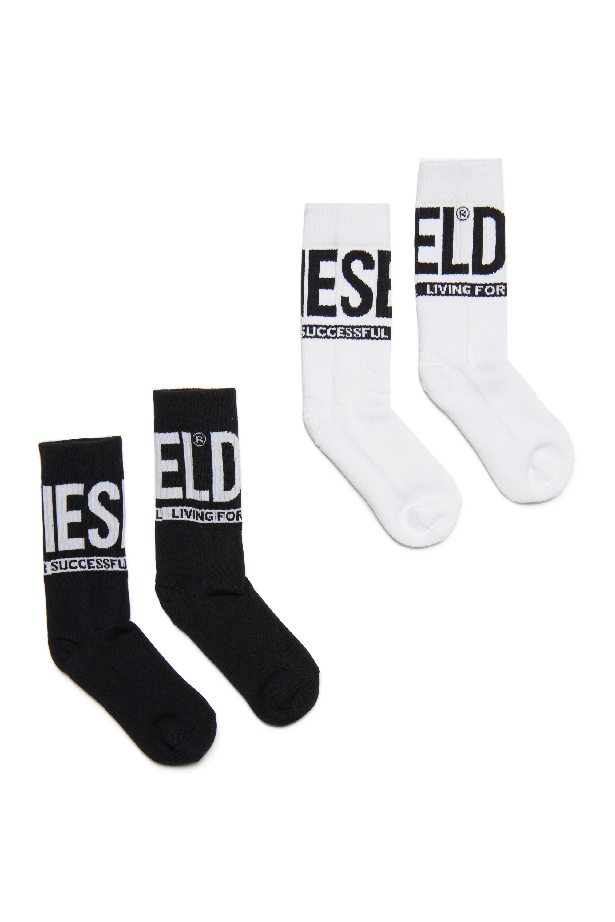 Set of two pairs of logo socks