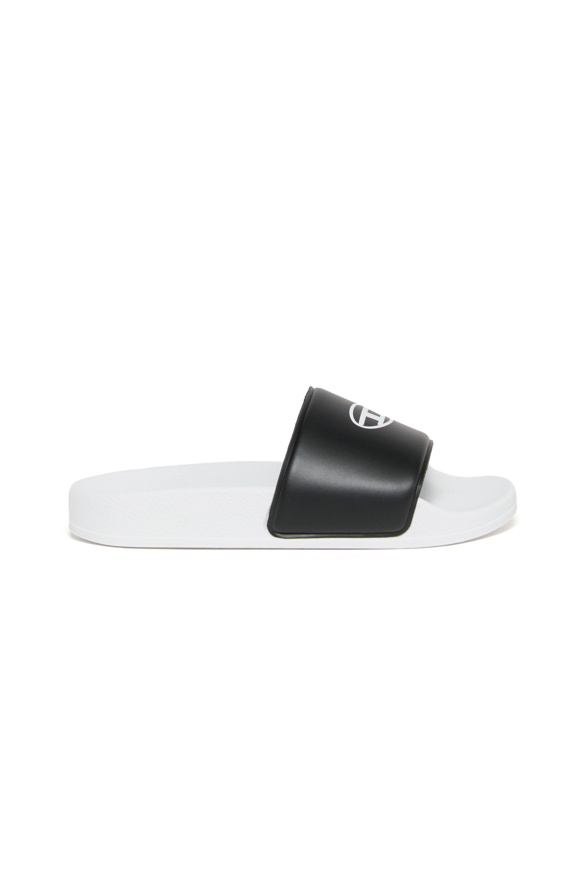 Slide sandals with logo