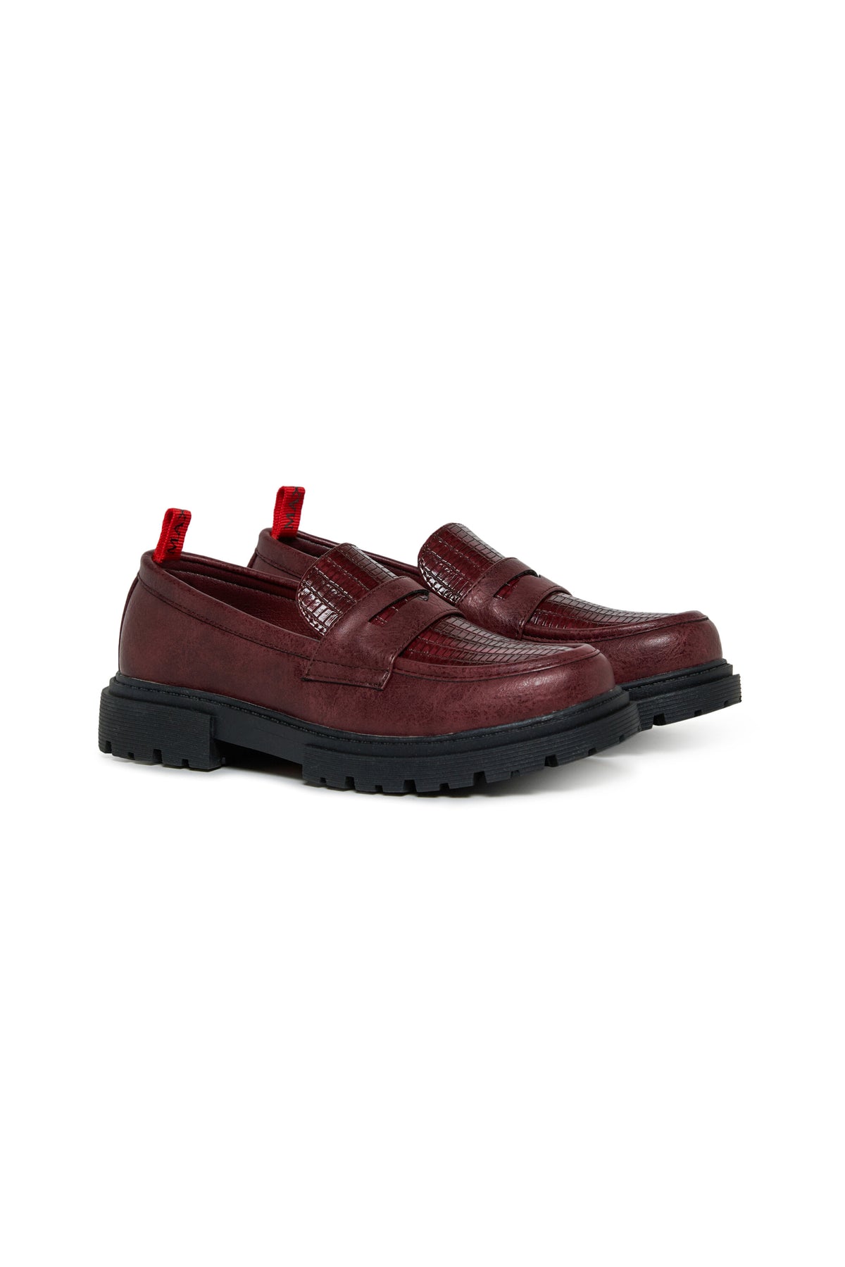 Loafers with lug sole