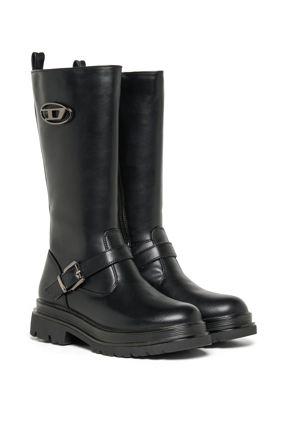 Logo high boots