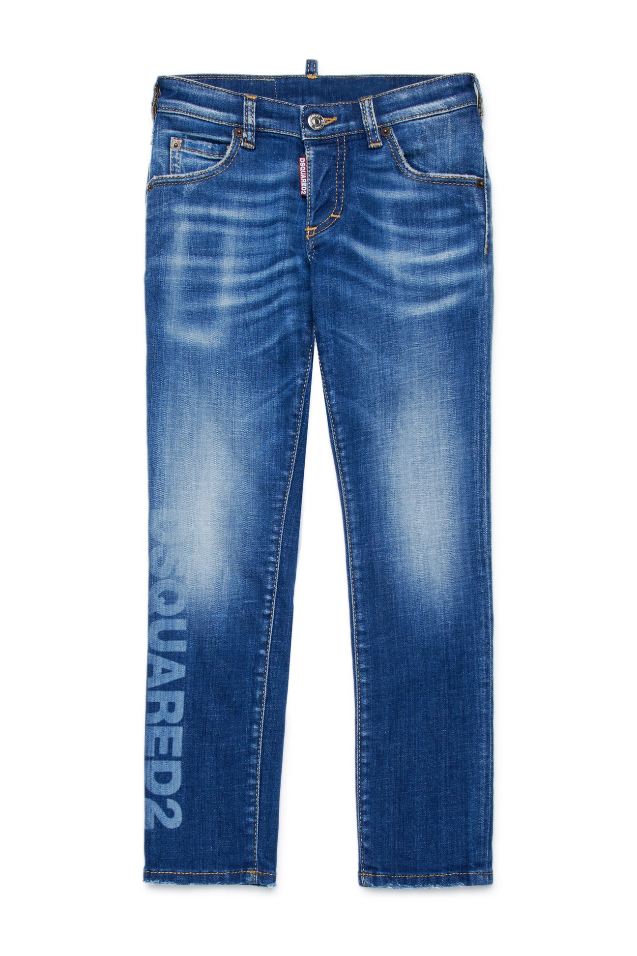 Gradient straight jeans with logo - Clement 