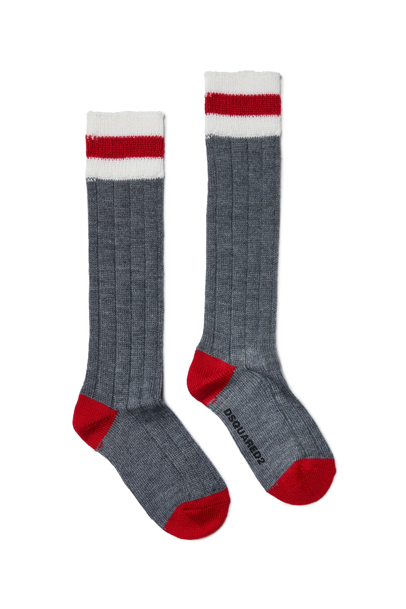 Colorblock wool-blend socks 