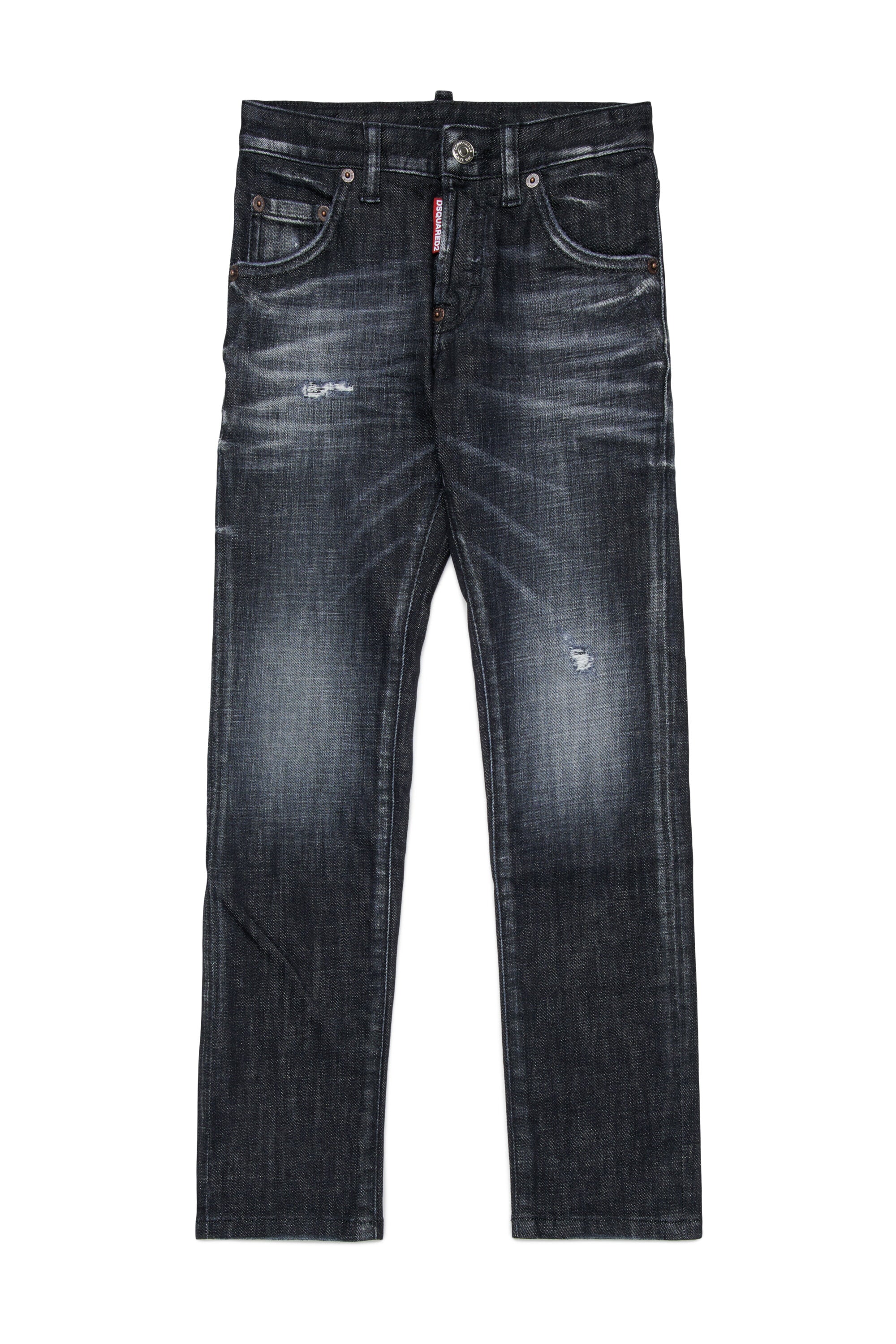 Shaded black slim jeans with breaks - Cool Guy