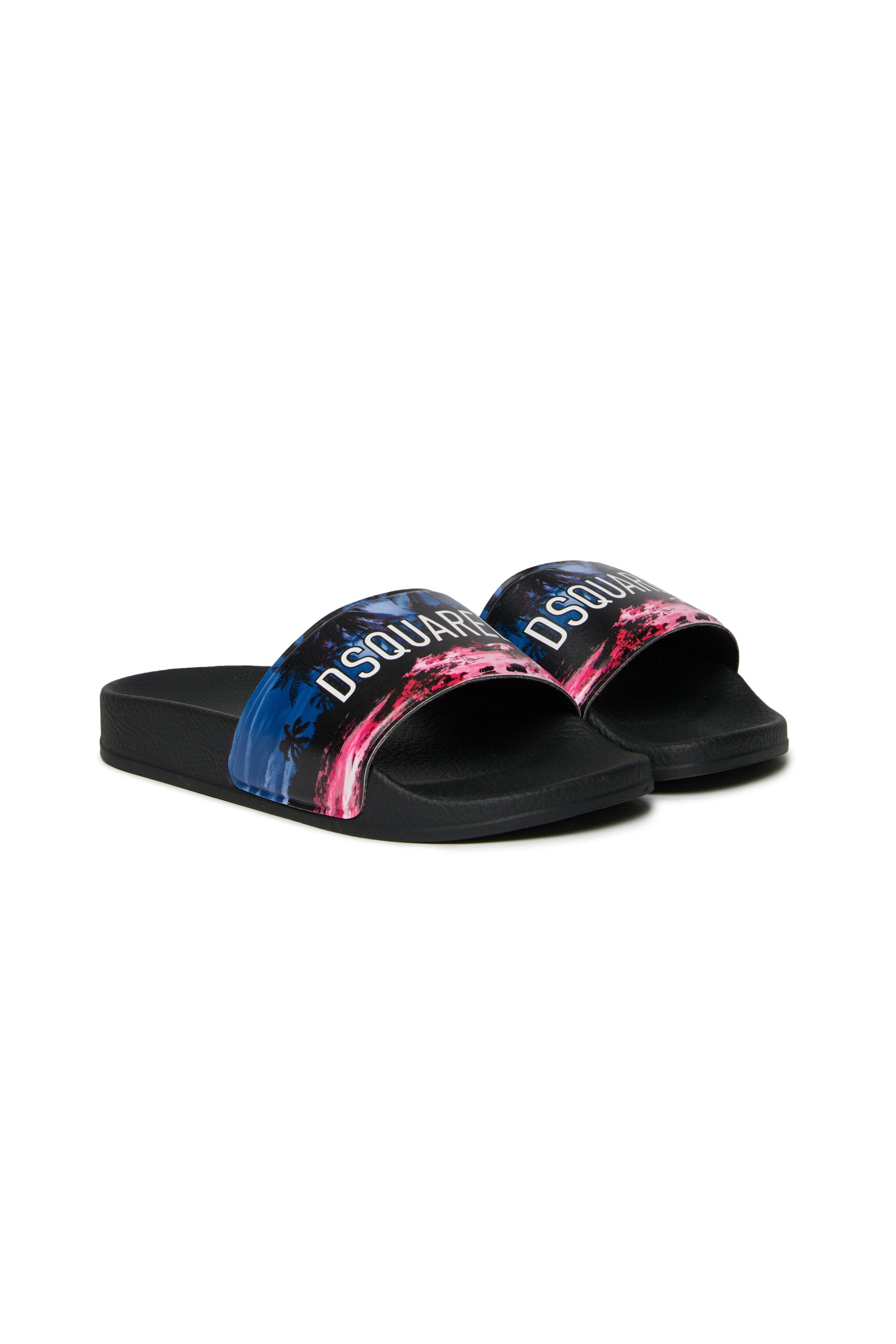 Slide slippers with Palm graphics