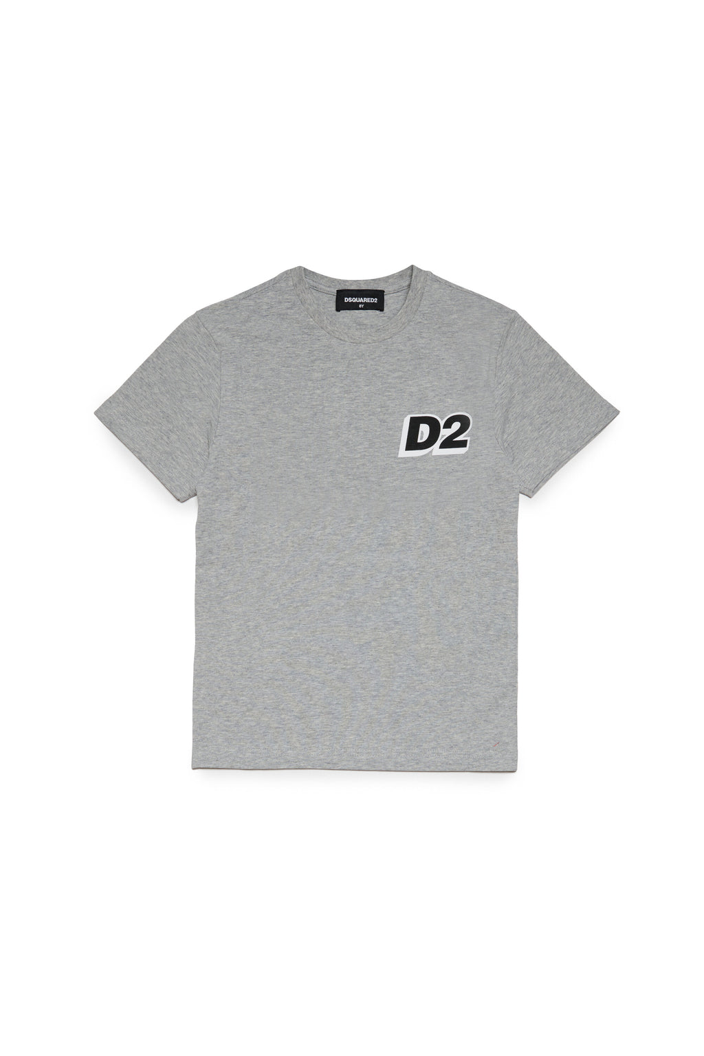 Mélange jersey loungewear t-shirt with D2 logo