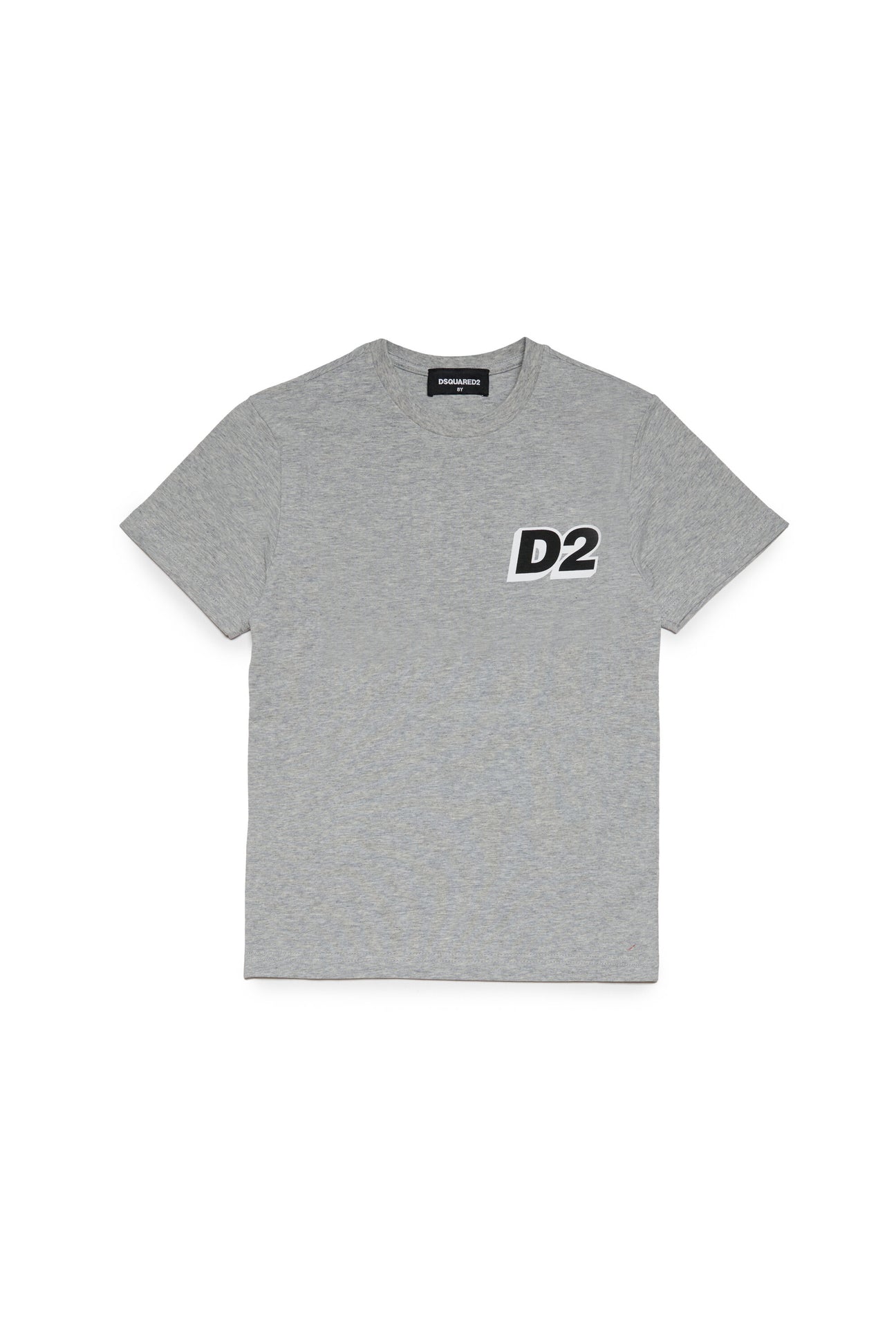 Mélange jersey loungewear t-shirt with D2 logo 