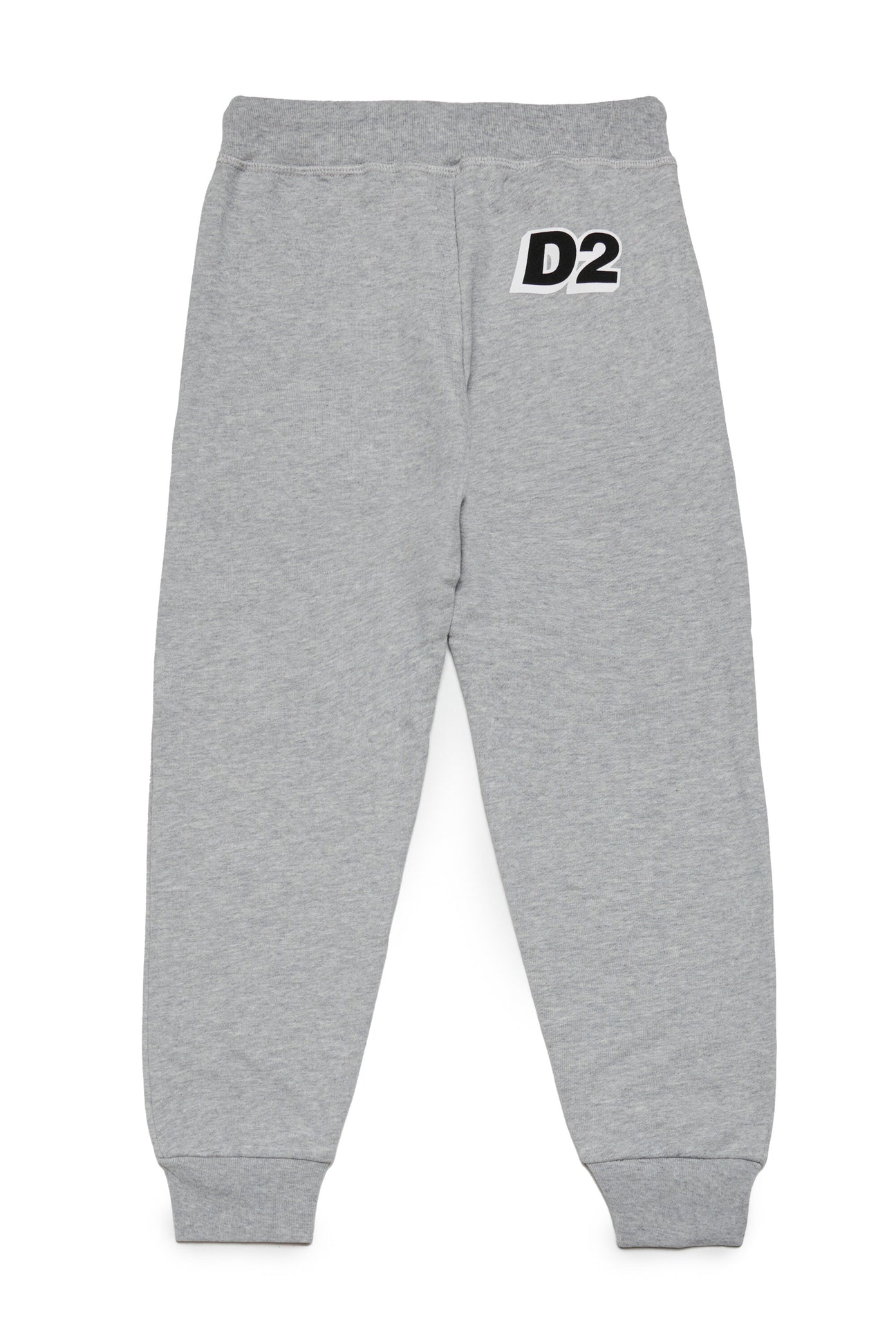 Mélange fleece loungewear pants with D2 logo Mélange fleece loungewear pants with D2 logo