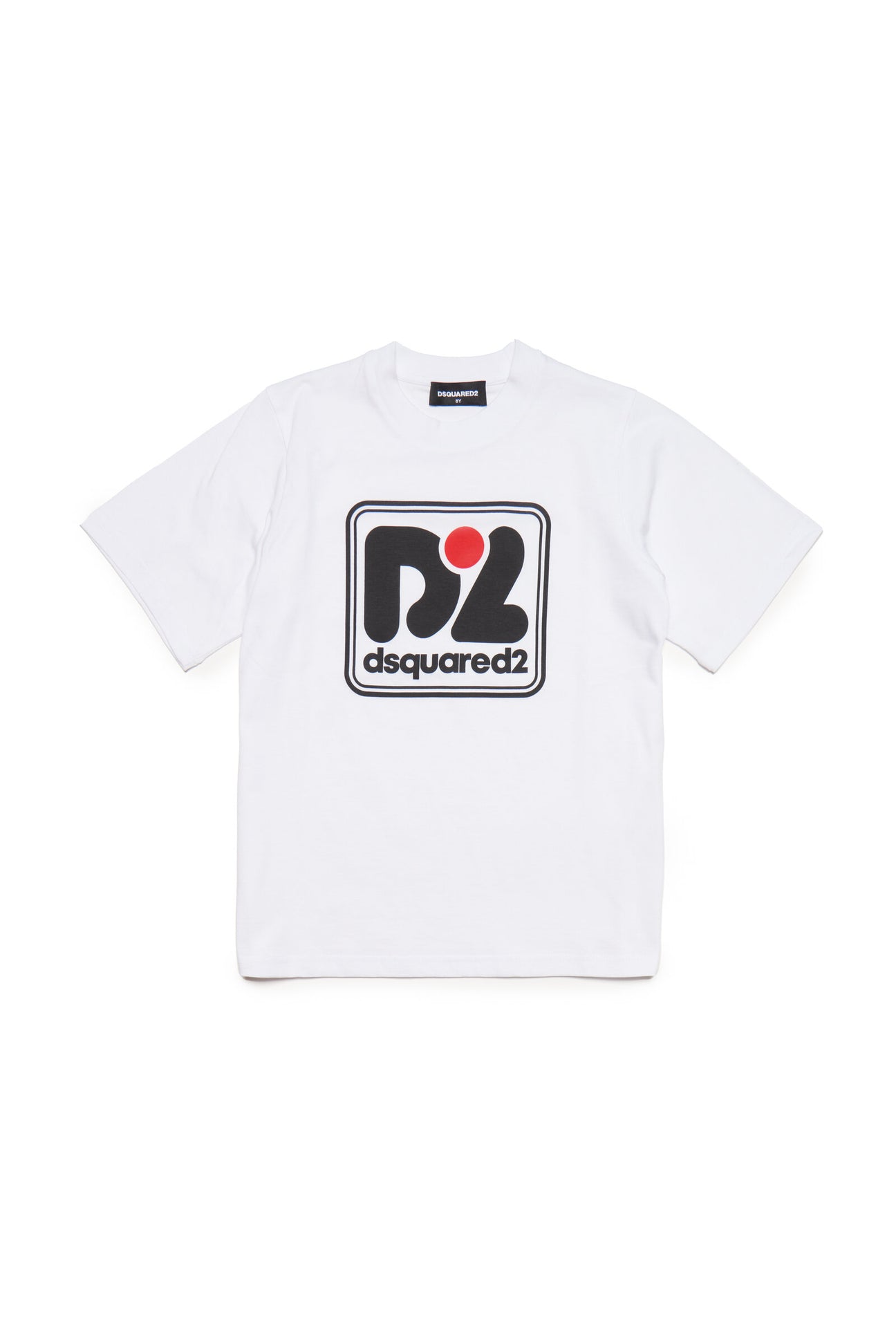 Crew-neck cotton jersey T-shirt with logo graphics 