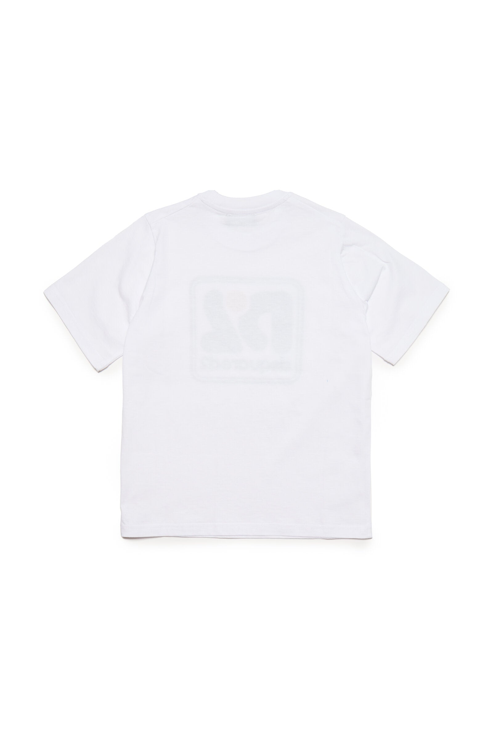 Crew-neck cotton jersey T-shirt with logo graphics