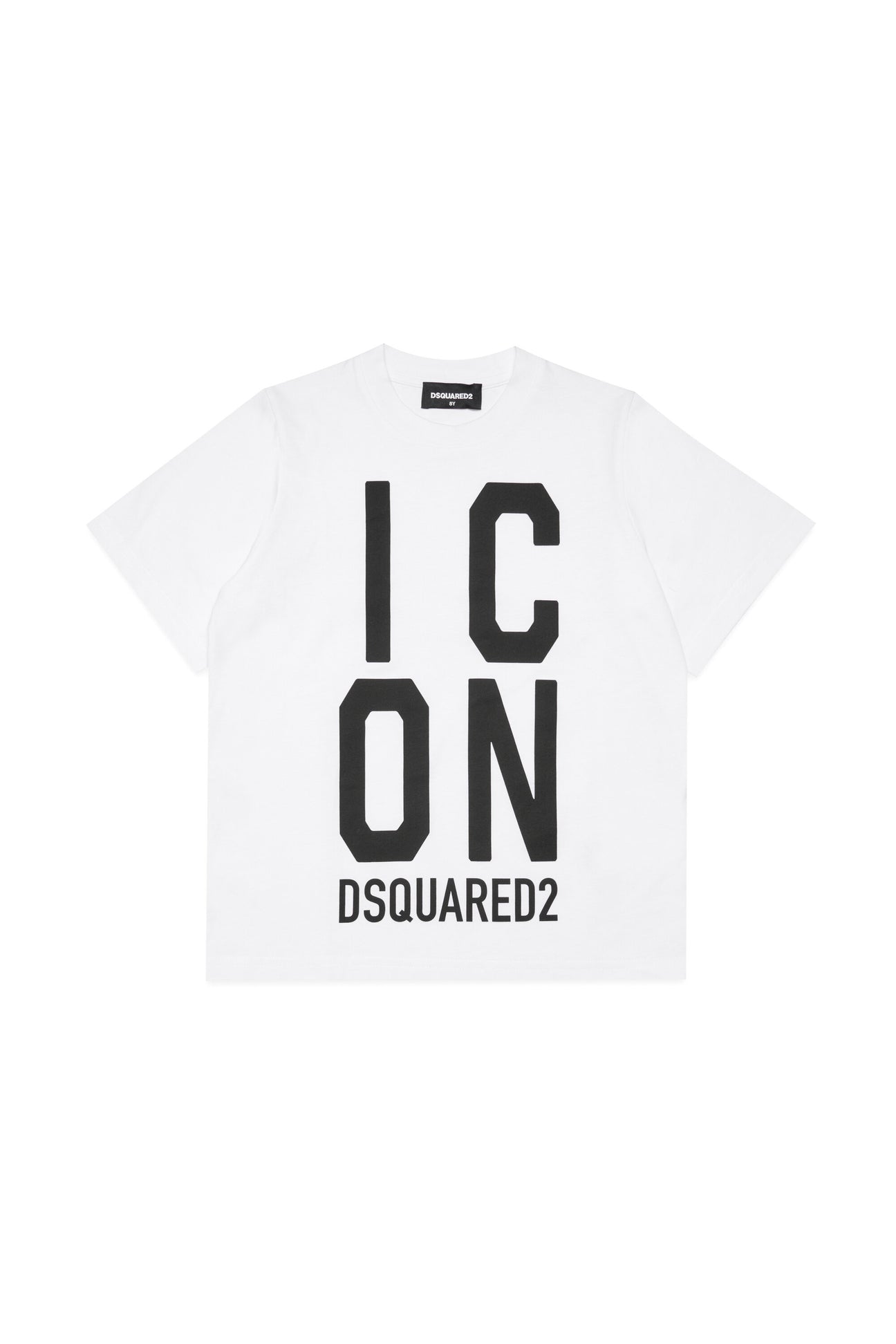 Crew-neck jersey T-shirt with Icon maxi-logo 