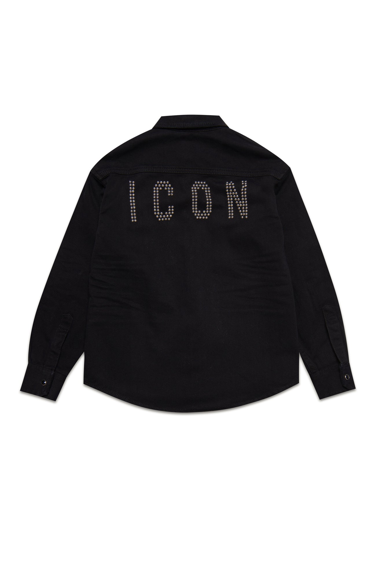 Black denim shirt with Icon Studs logo Black denim shirt with Icon Studs logo
