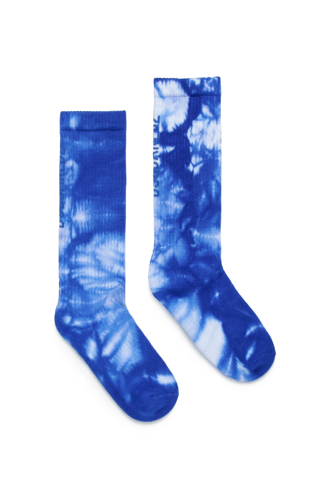 Cotton socks with tie-dye effect 