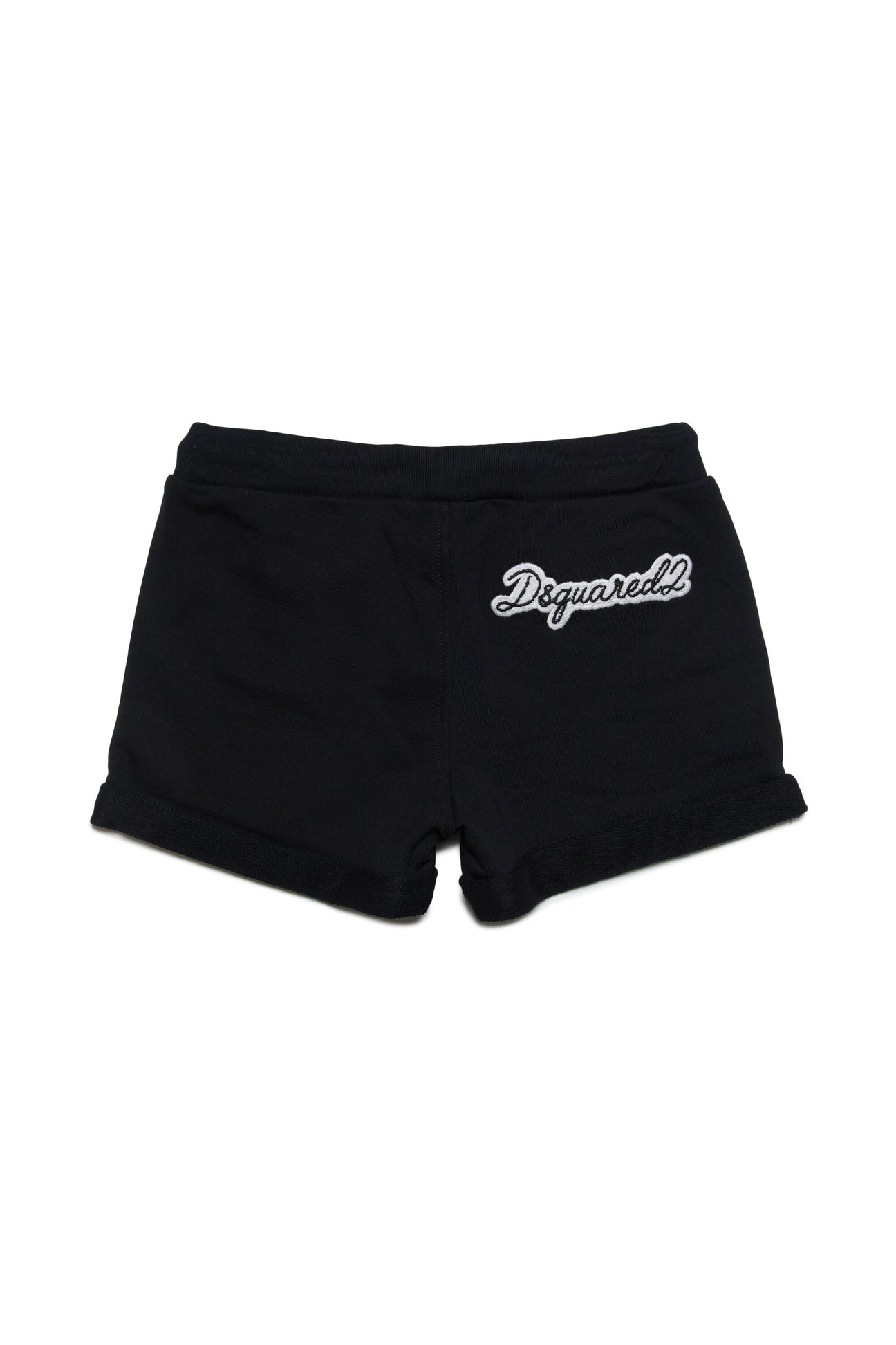 Fleece shorts with logo patch Fleece shorts with logo patch