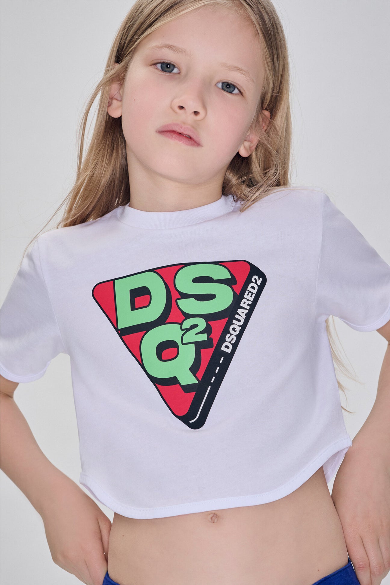 T-shirt with triangular logo graphic DSQ2 