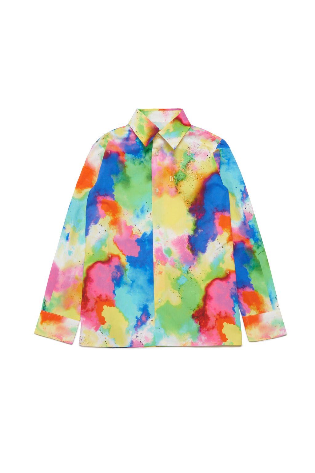 Multicolor allover poplin shirt