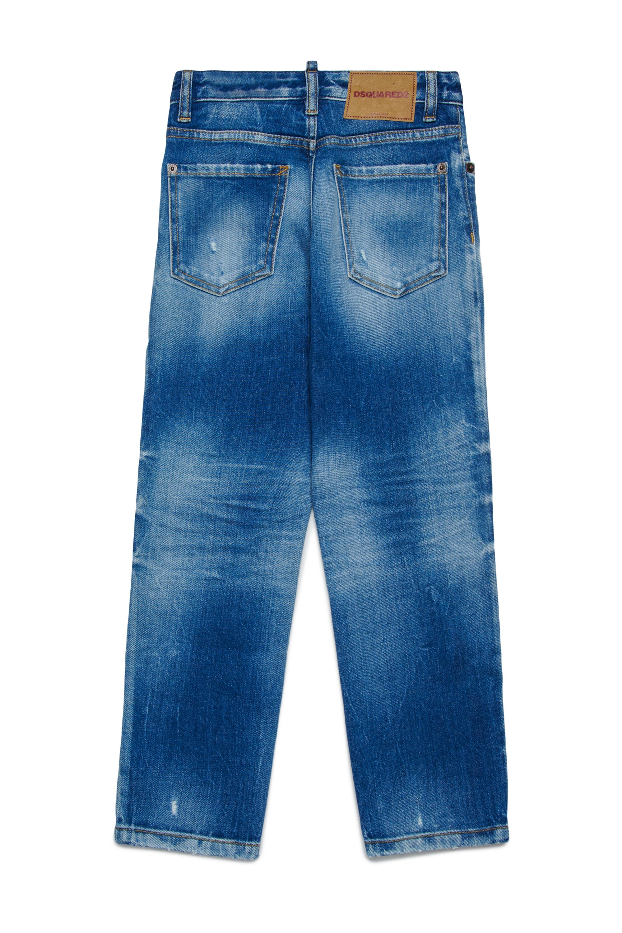 Medium blue straight jeans with rips - Boss 10