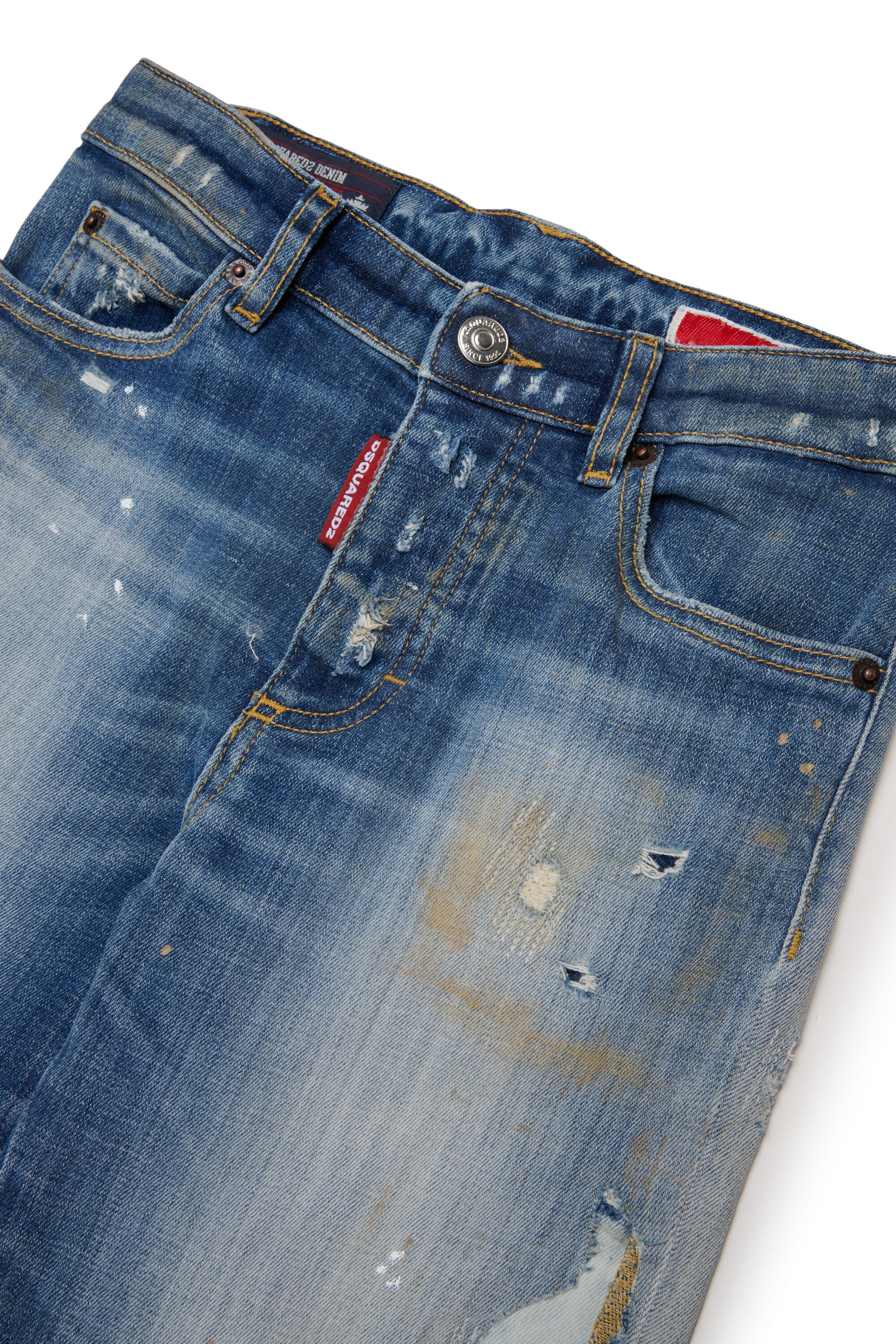 Straight-leg jeans in light blue wash - Boss 10