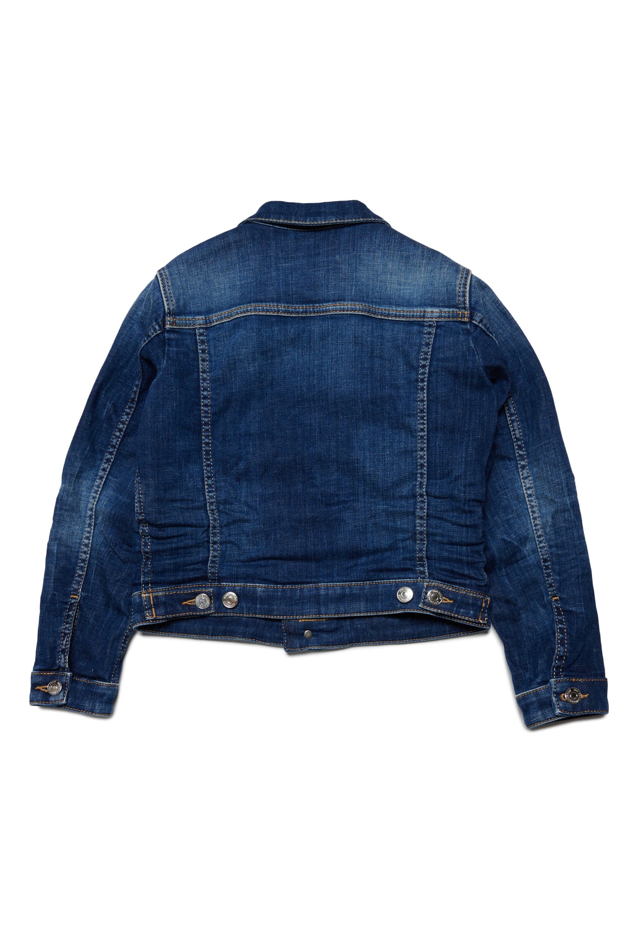 Shaded blue denim jacket with breakouts Shaded blue denim jacket with breakouts
