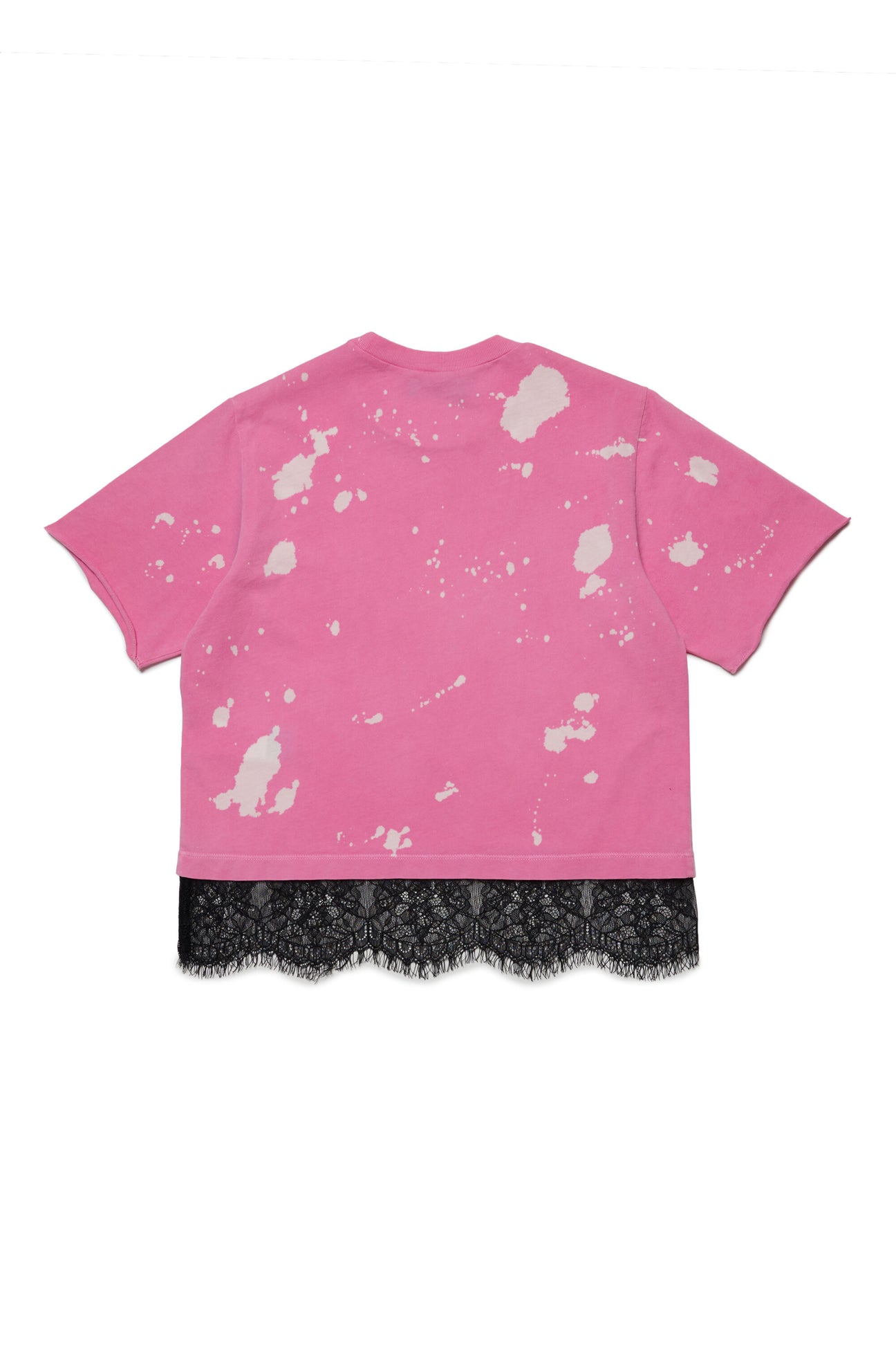 Vintage effect T-shirt with lace Vintage effect T-shirt with lace