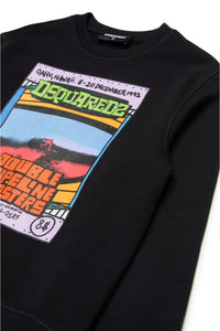 Sweatshirt with Hawaiian graphics