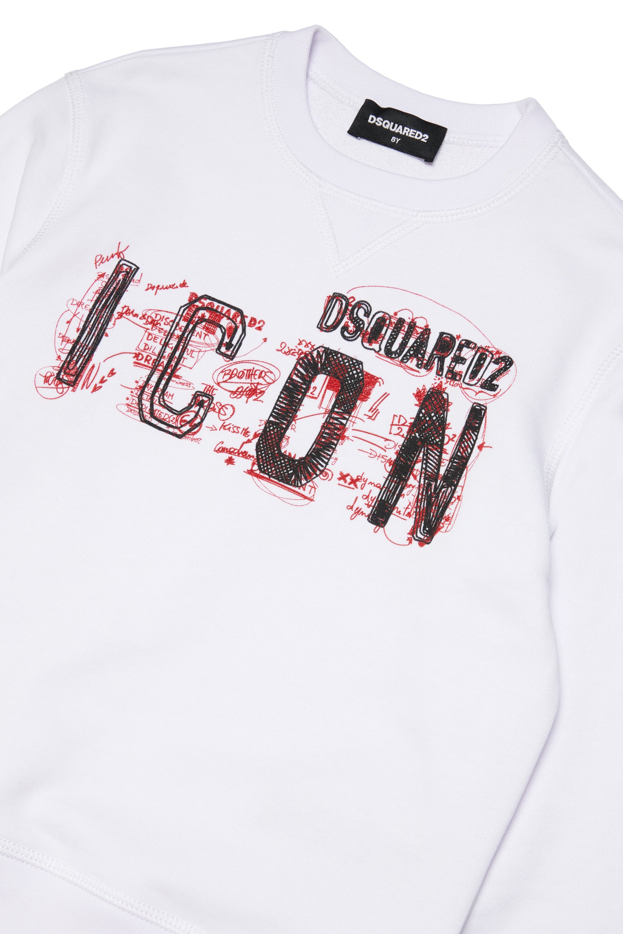 Sweatshirt with Icon Splatter graphics