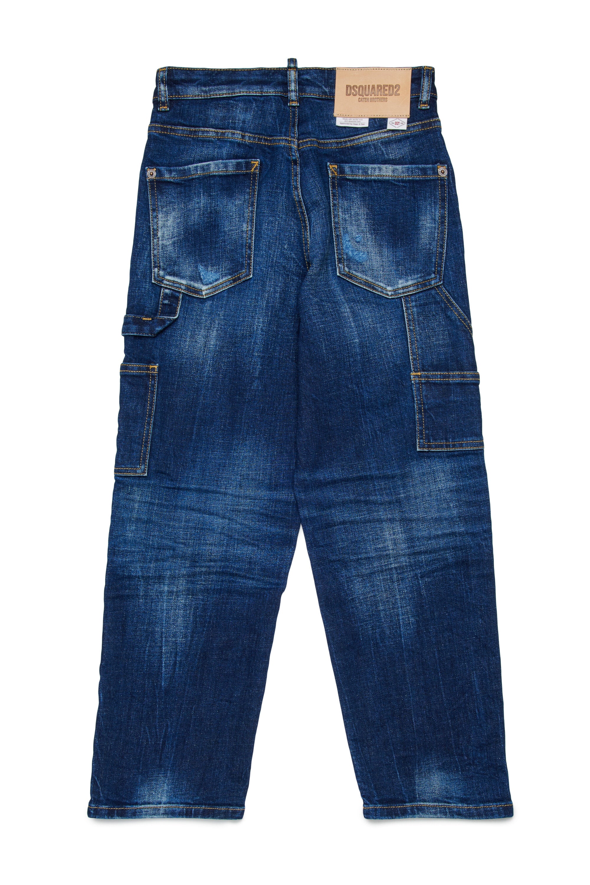 Straight jeans in medium blue wash - Loose