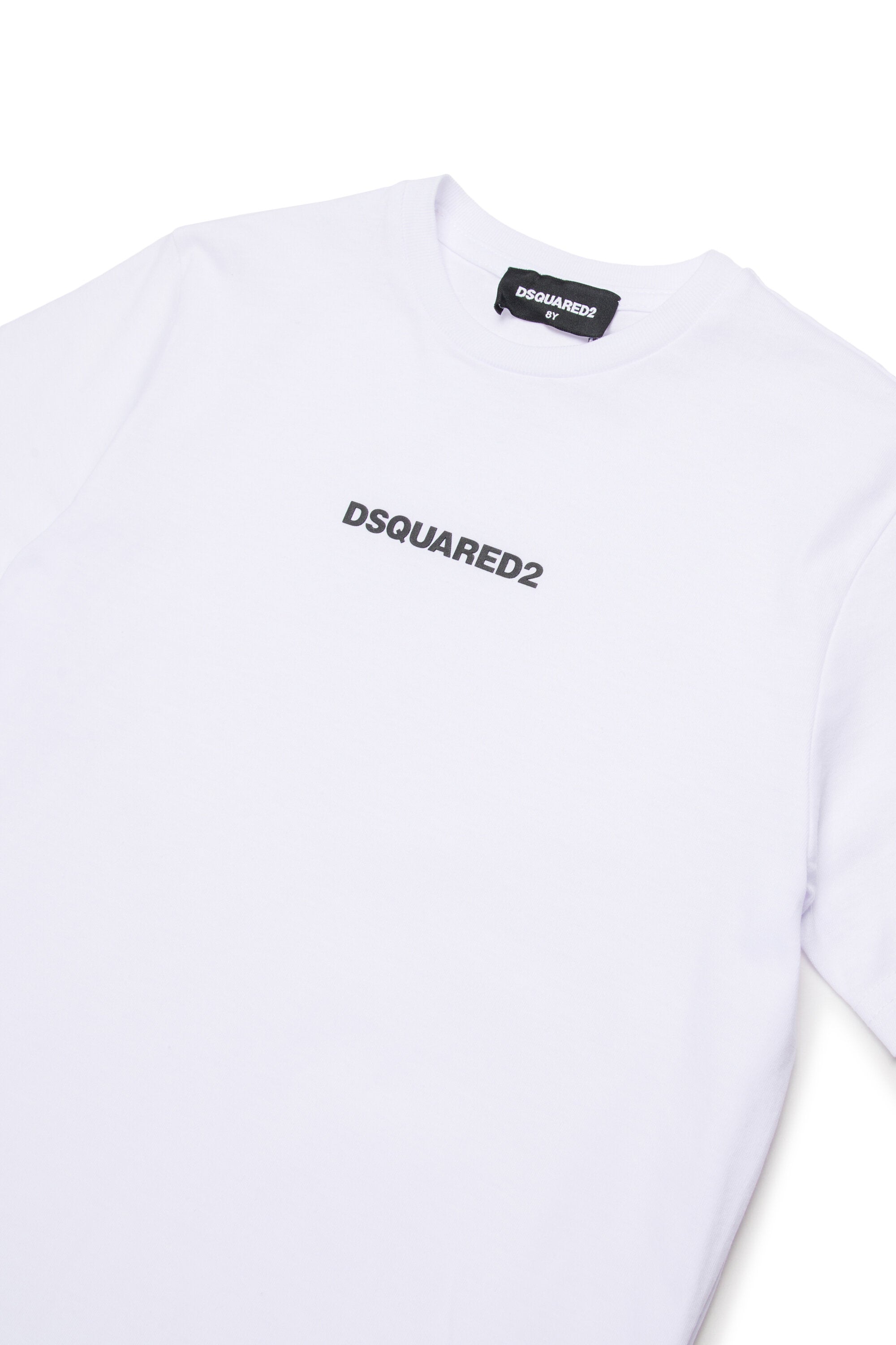 T-shirt with rubber effect logo