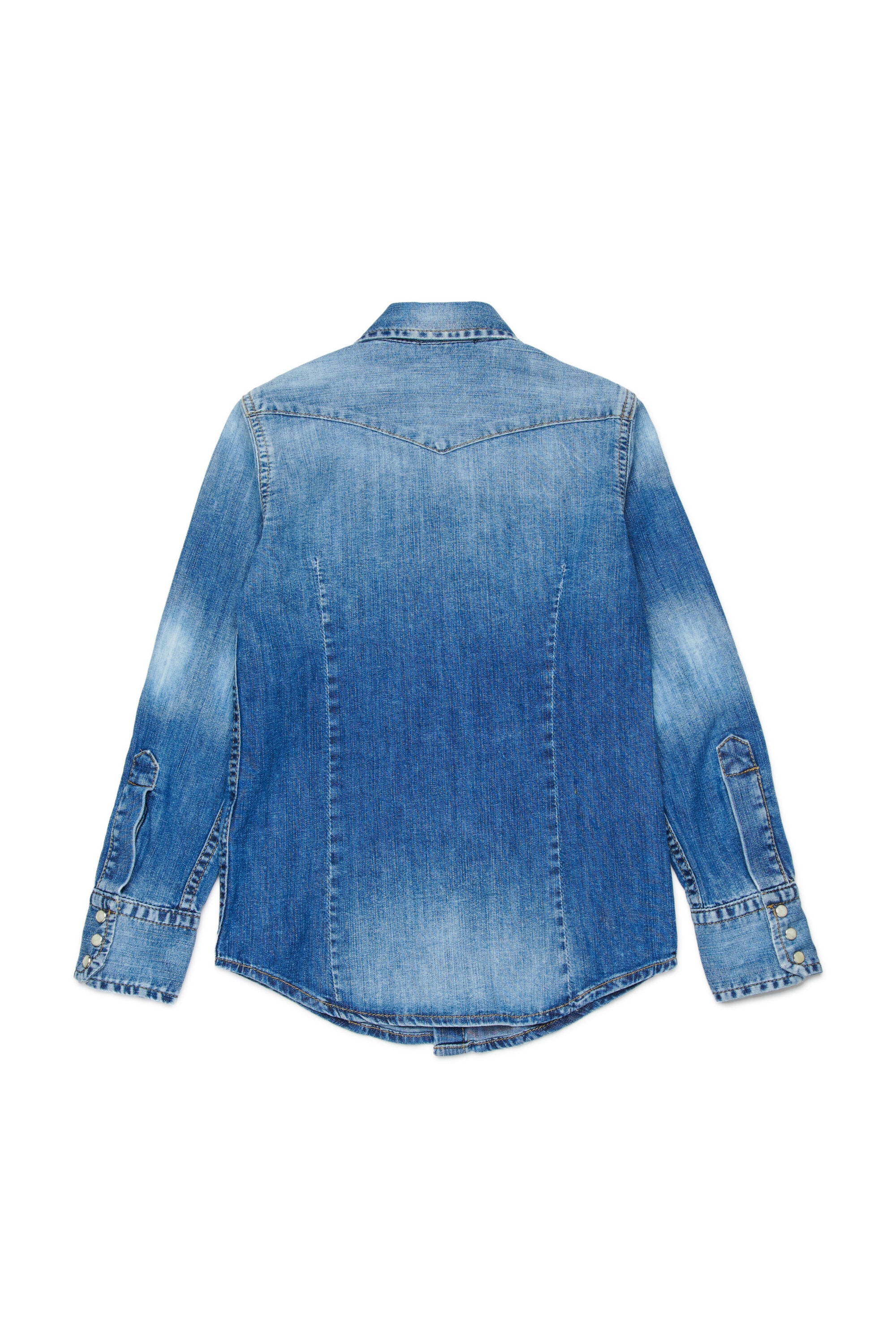 Denim shirt with logo