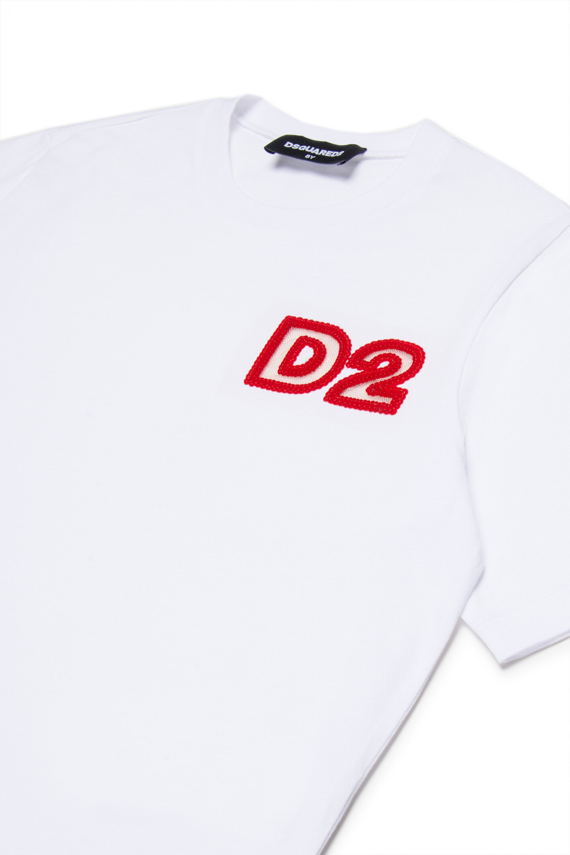 Beads logo jersey T-shirt