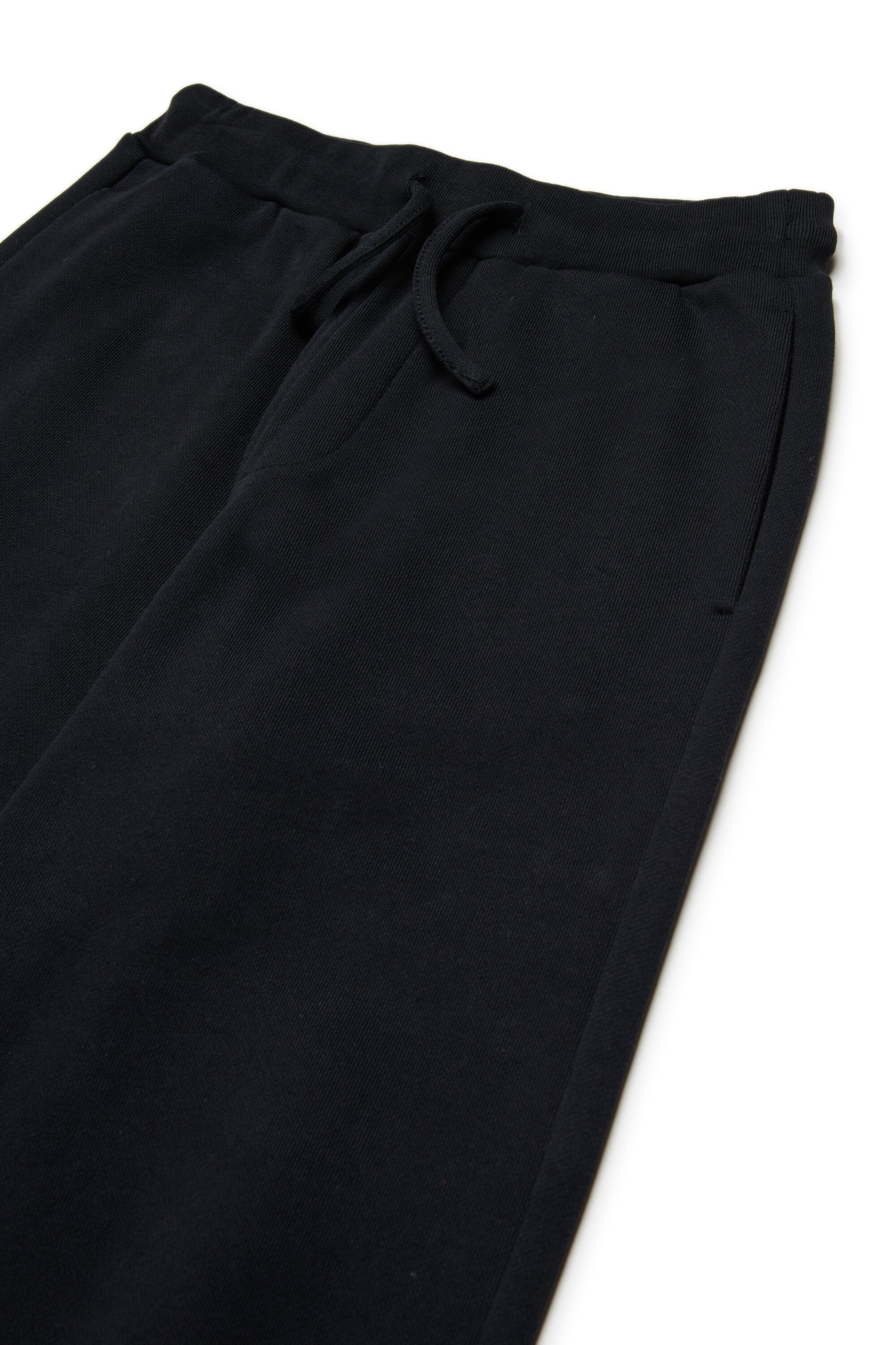 Fleece jogger pants with embroidered logo