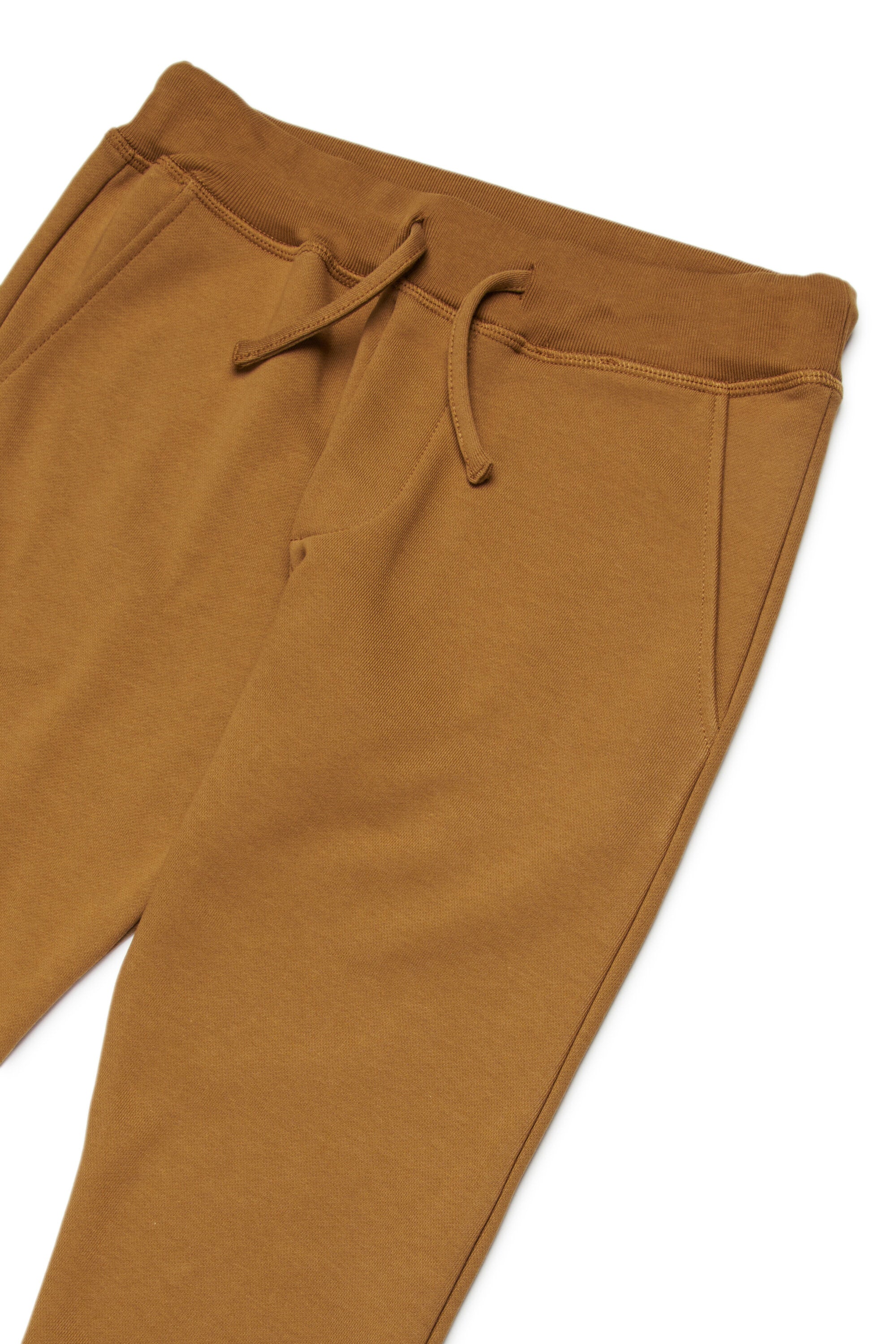 Fleece jogger pants with logo