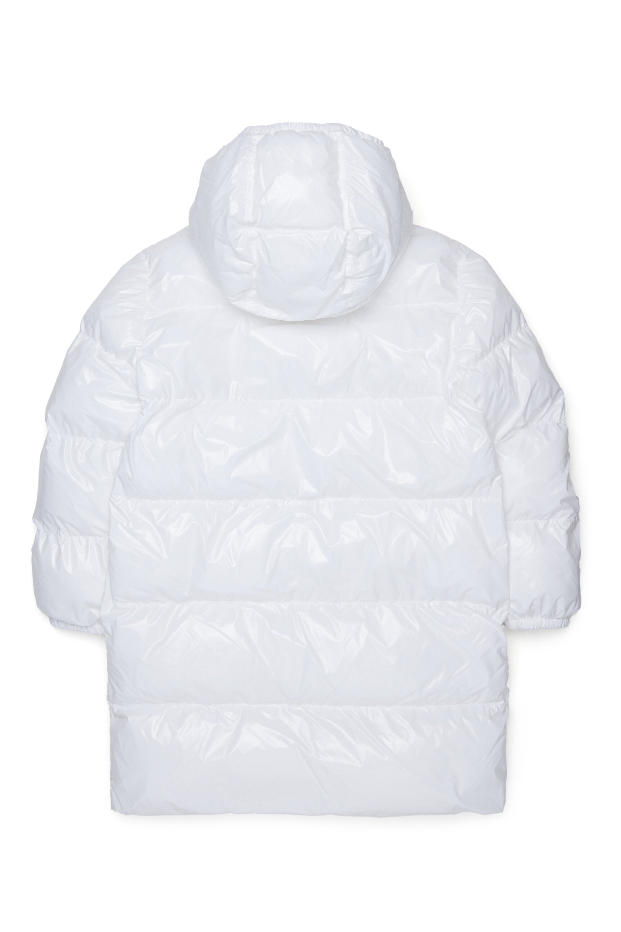 Long padded jacket with logo Maple Leaf