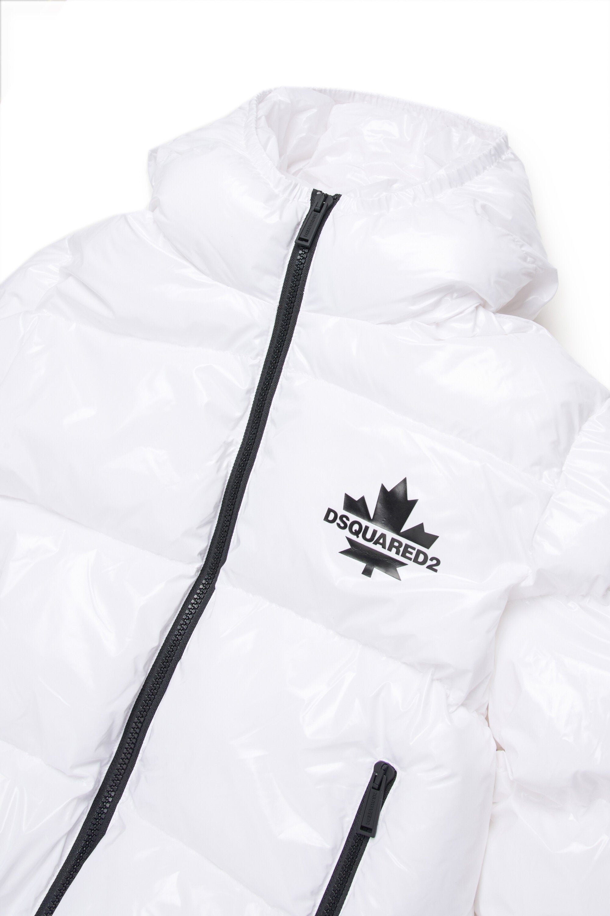 Short padded jacket with logo Maple Leaf